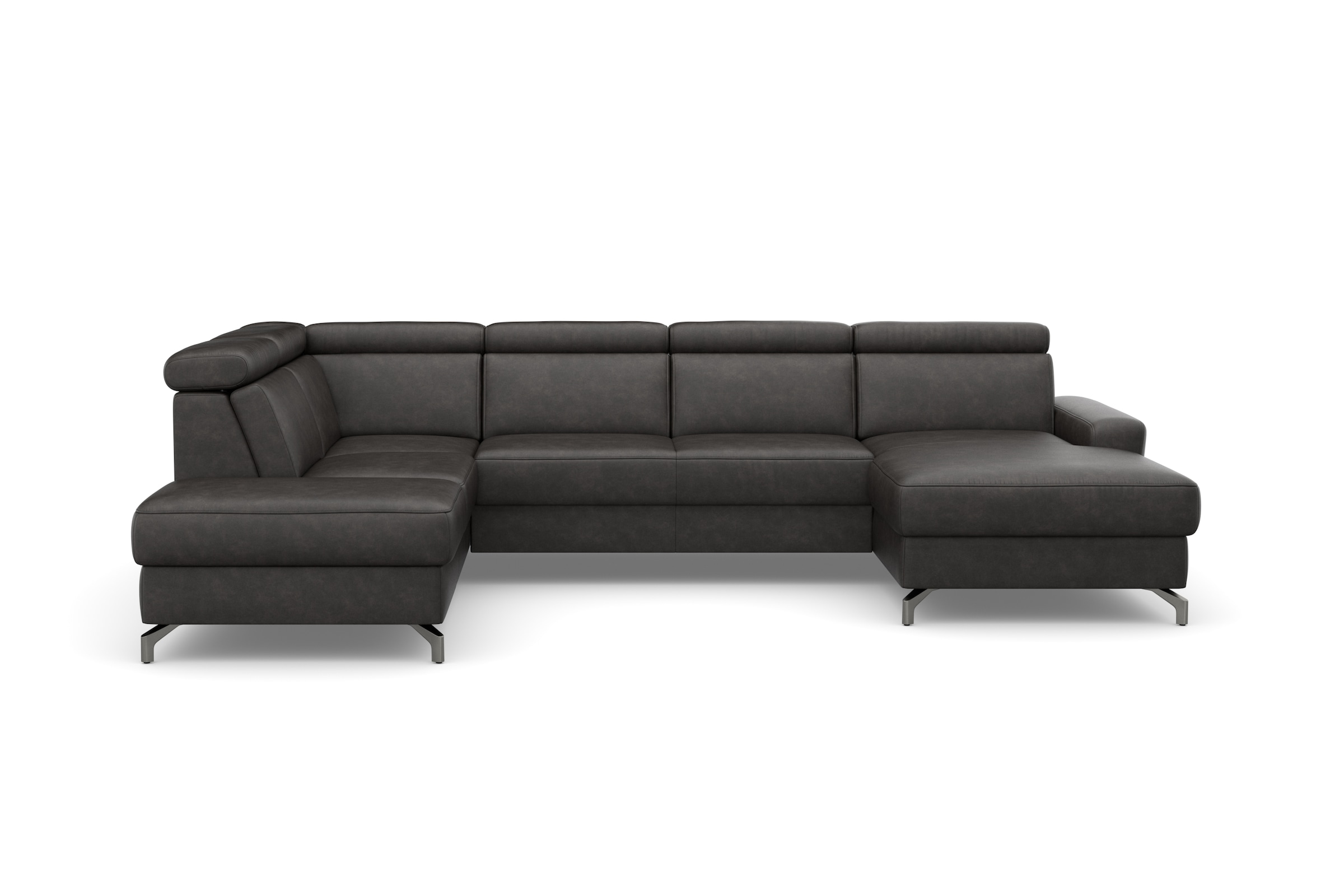 sit&more Wohnlandschaft "Scarlett U-Form" inklusive Kopfteilverstellung, optional Schlaffunktion & Bettkasten