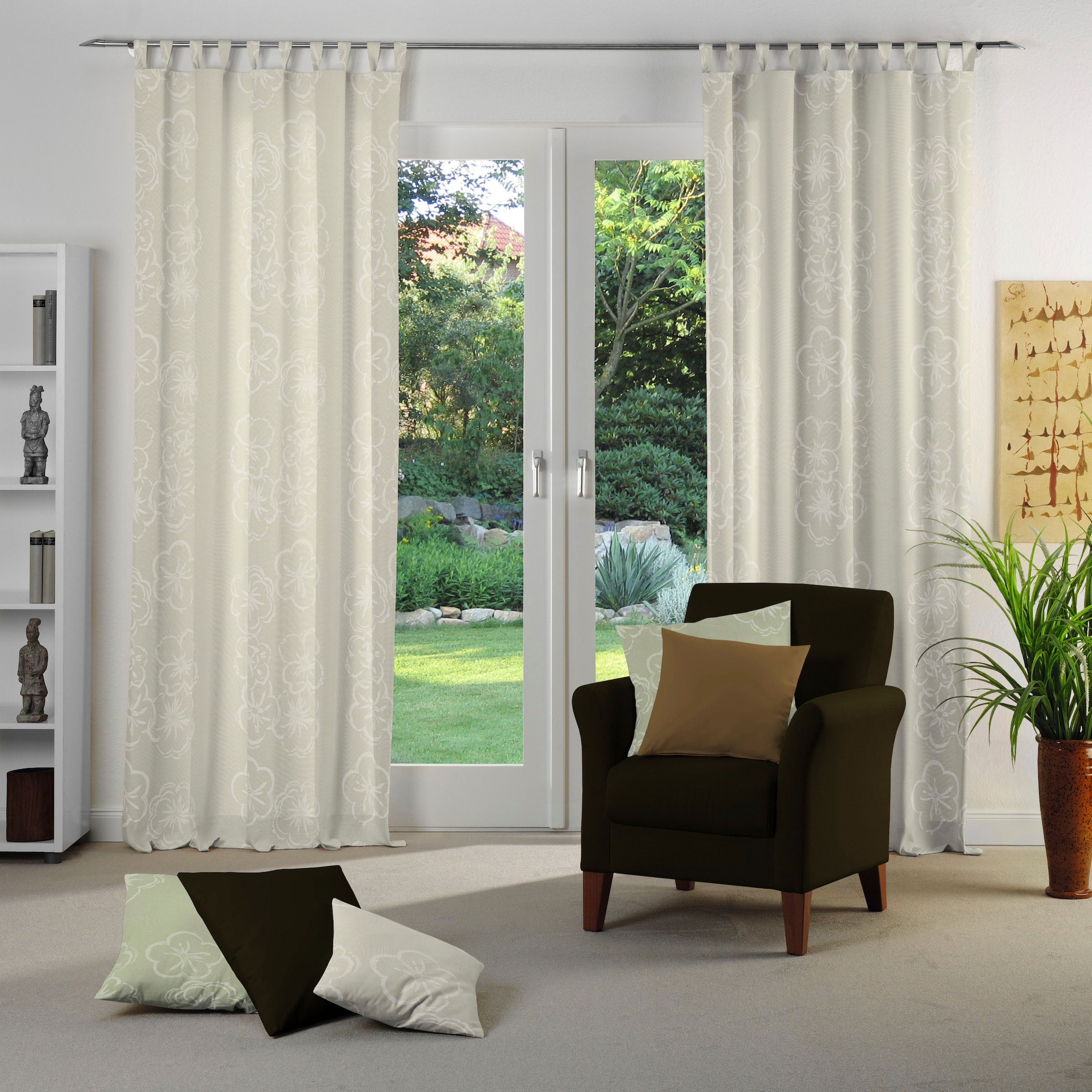 Wirth Vorhang "Dangard" Schlaufen 1 Stk. tlg. günstig online kaufen