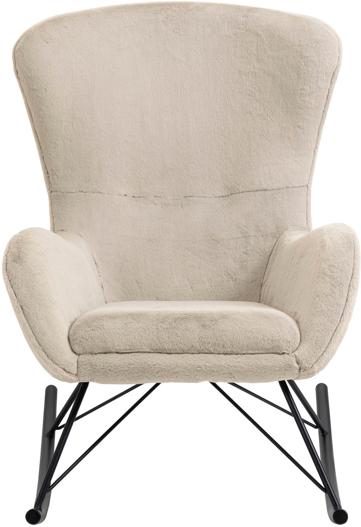 SalesFever Schaukelstuhl "Komfortabel entspannen" () in Lammfelloptik günstig online kaufen