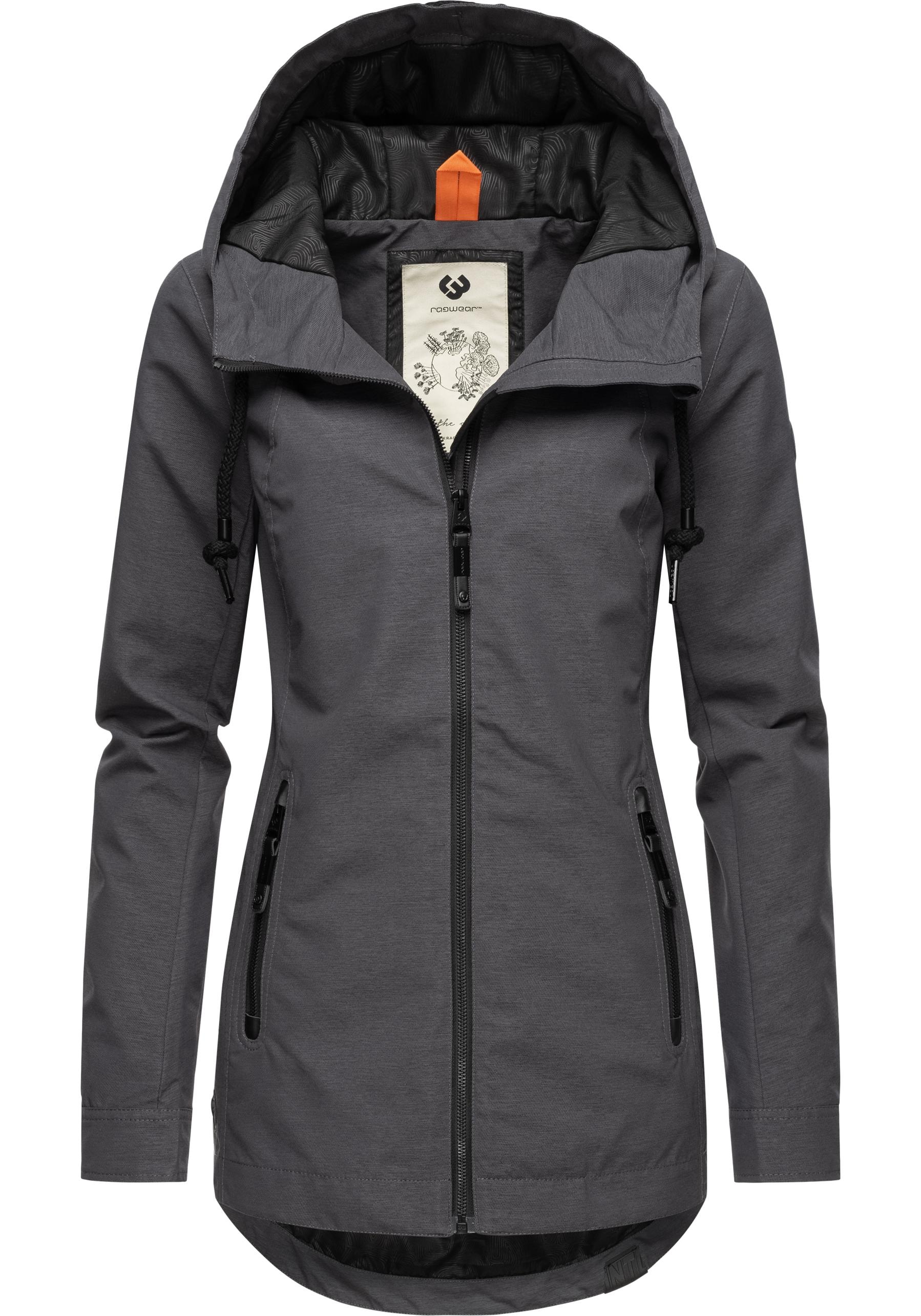 Ragwear Outdoorjacke »Zuzka«, mit Kapuze, stylische Übergangsjacke mit großer Kapuze