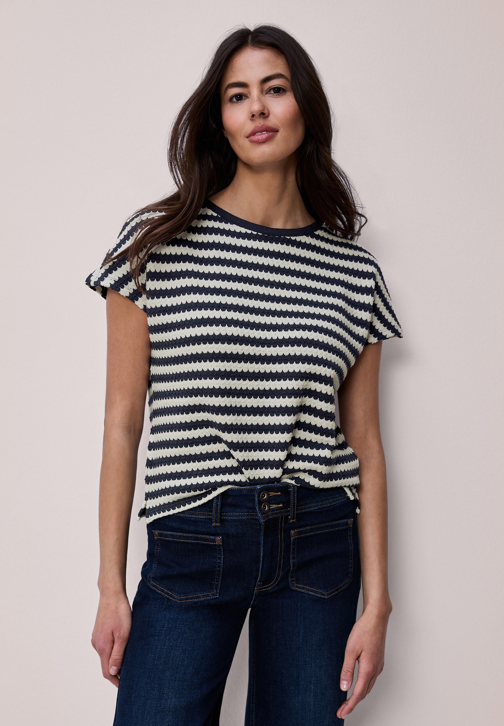 STREET ONE T-Shirt im Streifendesign günstig online kaufen