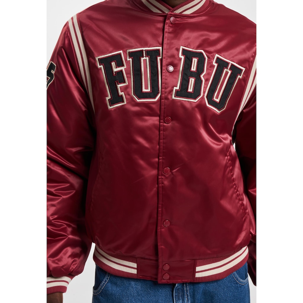 Fubu Bomberjacke »Fubu Herren FM233-001-2 FUBU College Satin Varsity Jacket«, (1 St.), ohne Kapuze