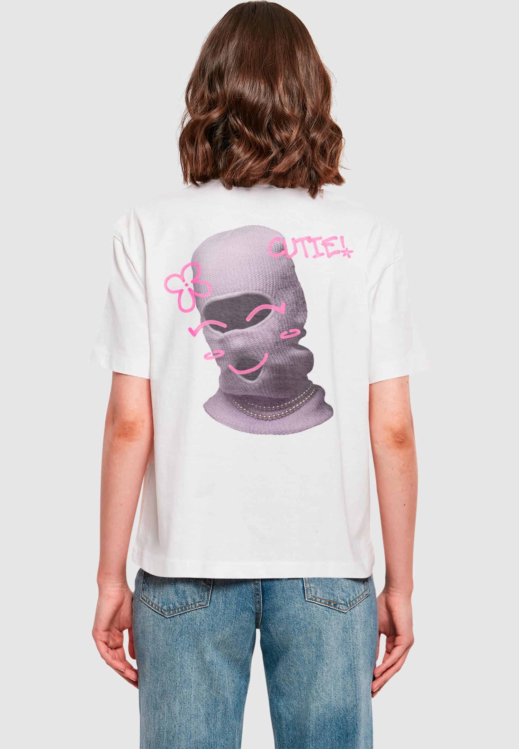 Miss Tee T-Shirt »Miss Tee Damen Cutie Balaclava Tee«, (1 tlg.)