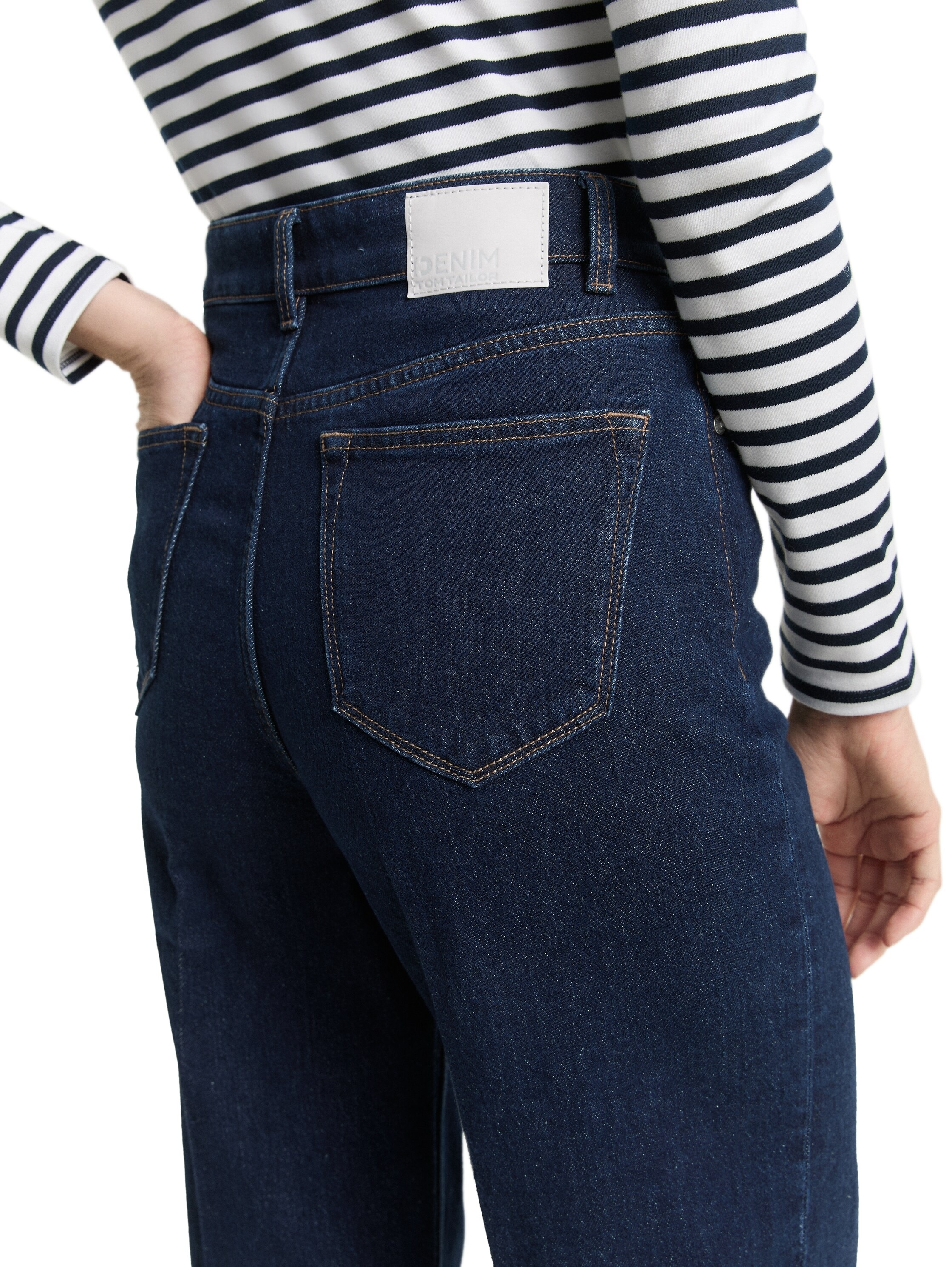 Thumbnail - TOM TAILOR Denim 5-Pocket-Jeans mit Bundfalte und weitem Bein