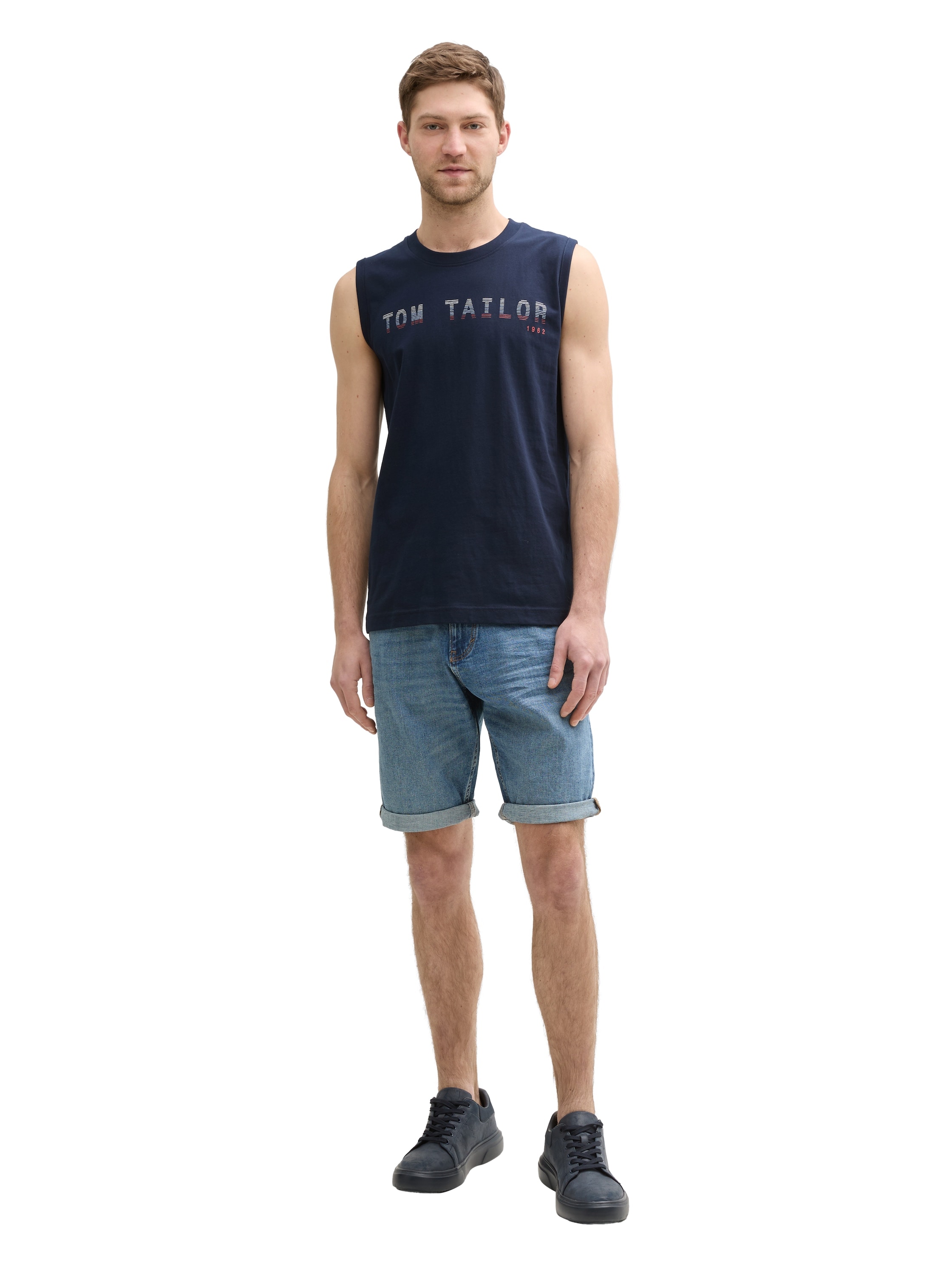TOM TAILOR T-Shirt, (Packung, 2 tlg.), mit Logo-Print
