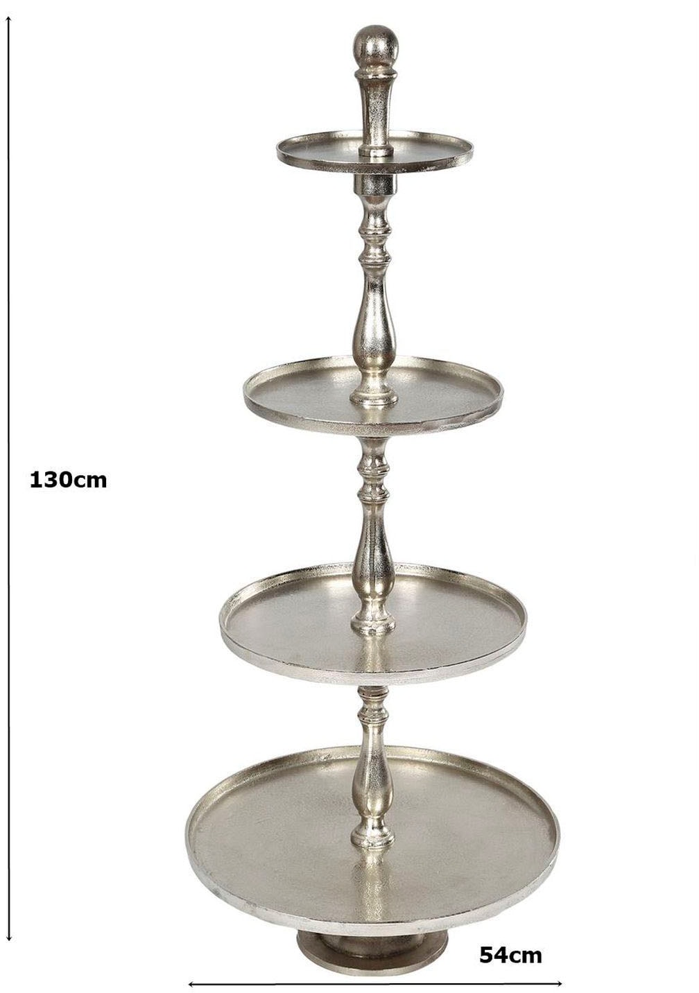 Ambiente Haus Etagere »Etagere 4 Stufen Silber«, (1 tlg.)