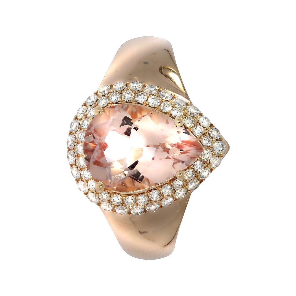 Creazione Bijoux Fingerring »750/- Roségold mit Morganit und Diamanten«