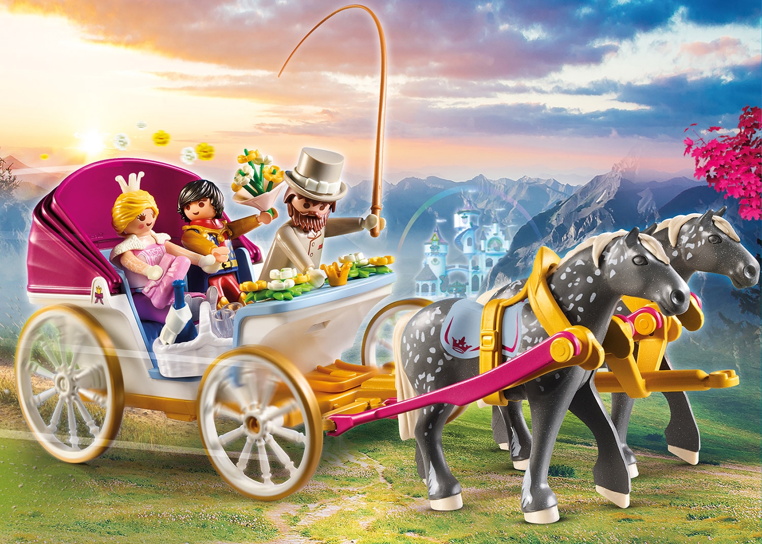 Playmobil® Konstruktions-Spielset »Romantische Pferdekutsche (70449), Princess«, (60 St.), Made in Germany