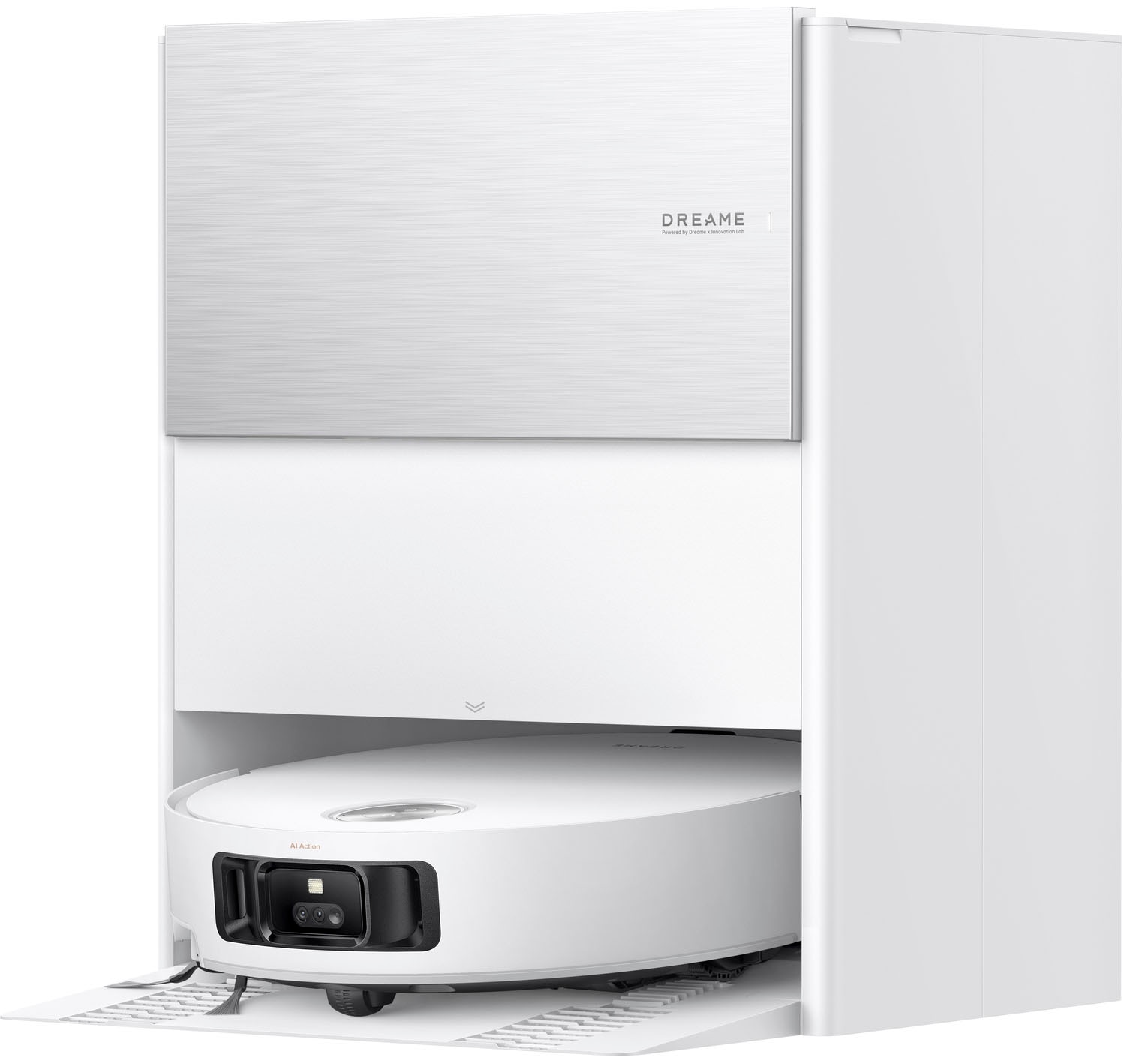 Dreame Nass-Trocken-Saugroboter »mit Wischfunktion Aqua10 Roller« Warmwasser-Wischsystem, Rollenmopp, überwindet Hindernisse, 30.000 Pa