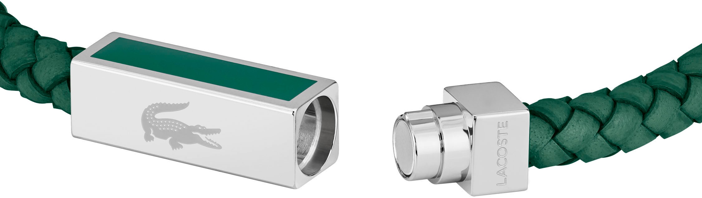 Lacoste Lederarmband »ROCKEL, 2040449, 2040451«, mit Emaille
