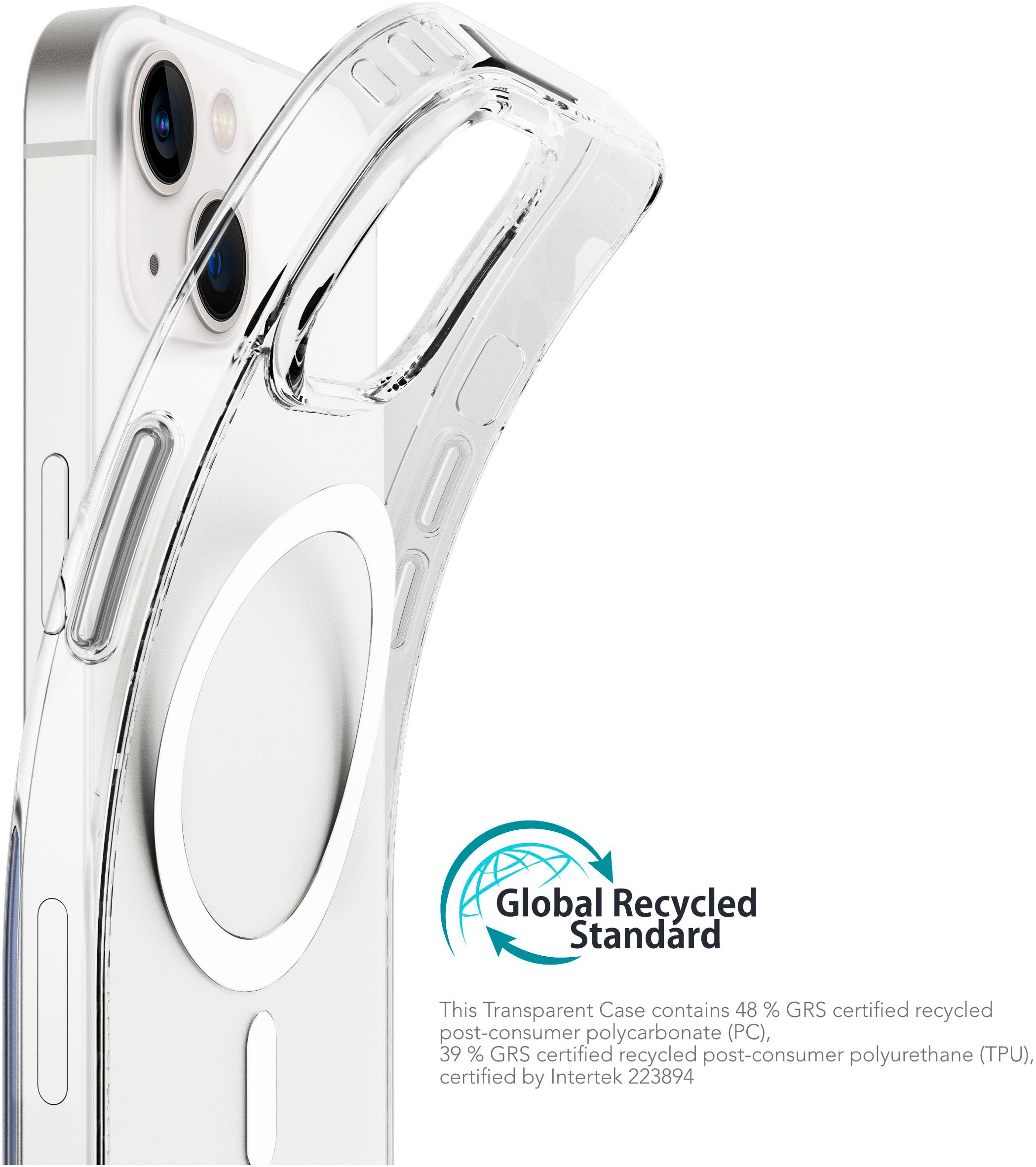 VONMÄHLEN Smartphone-Hülle »iPhone 13, Transparent Case - Schutzhülle,transparent«