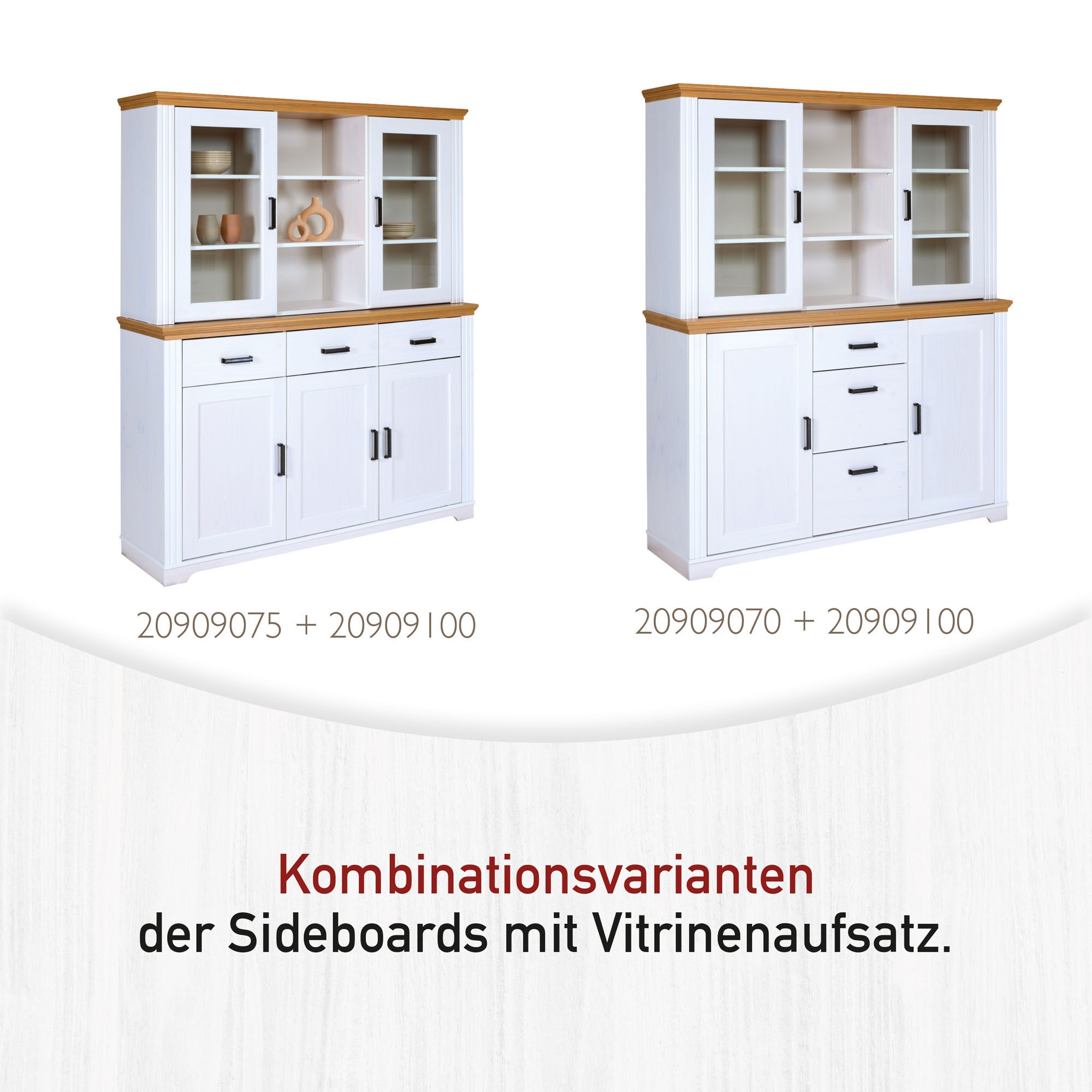 Inter Link Vitrinenaufsatz »Vitrinenaufsatz Maluno« 1 Stk. tlg.