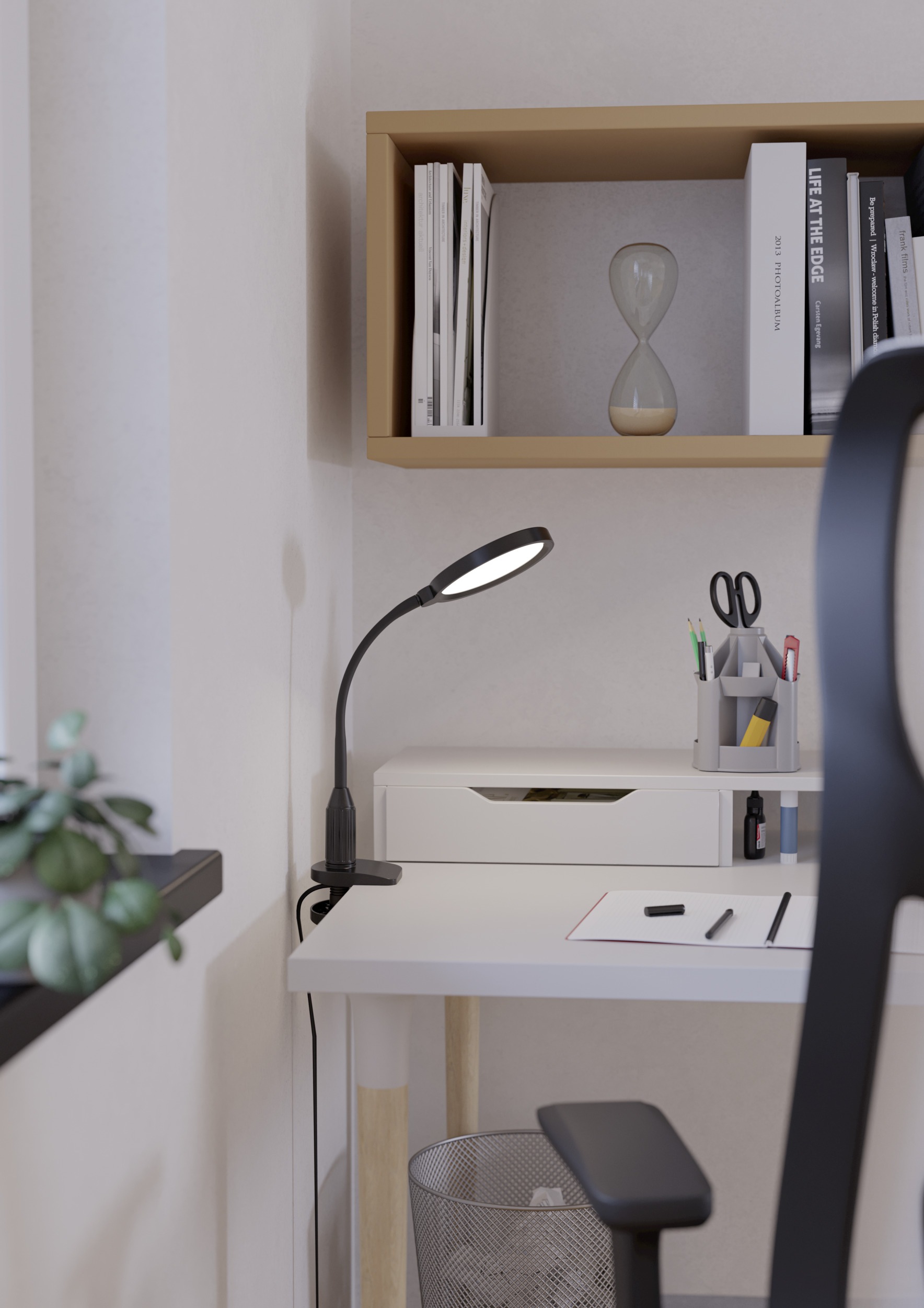 EGLO Klemmleuchte »LAURO Klemmlicht - Kunststoff - LED - 1X5,5W - IP20« LED-Modul 1 Stk. Kaltweiß | Neutralweiß | Warmweiß Klemmlampe, Schreibtischlampe, Leselampe, L26,5 x B14 x H37,5 cm