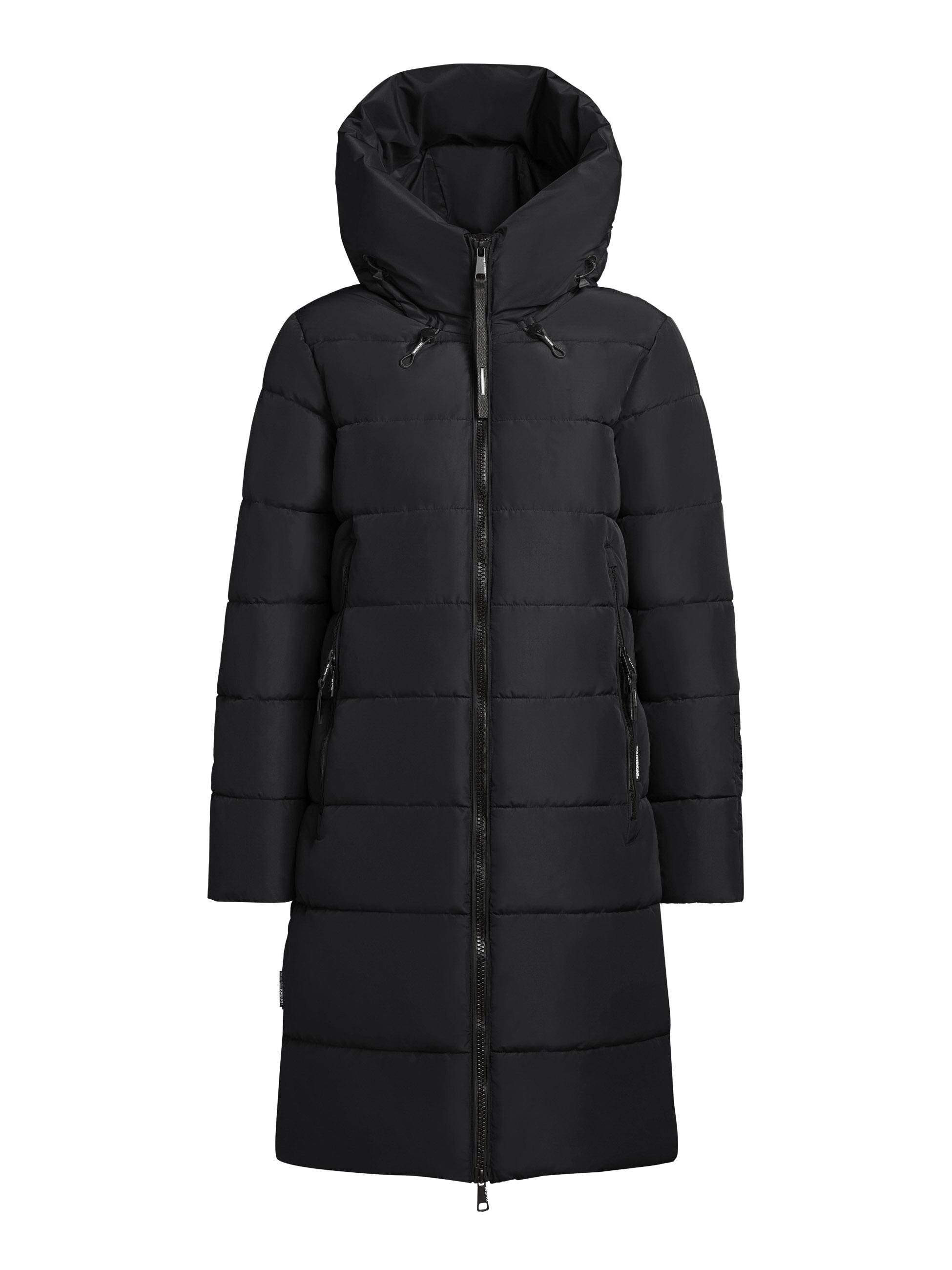 khujo Steppmantel »Jilias5-YM«, warmer Damen Wintermantel mit Kapuze und großen Taschen