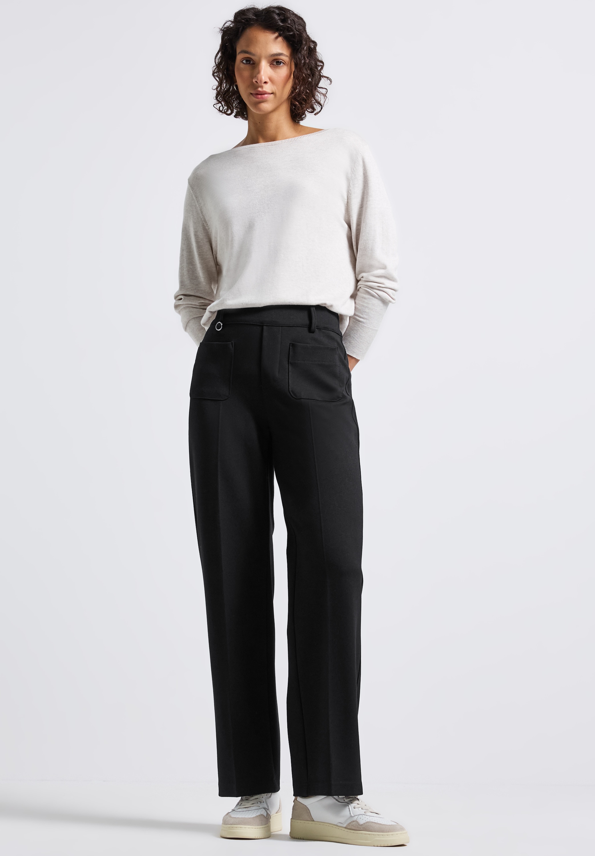 STREET ONE Stoffhose, High Waist