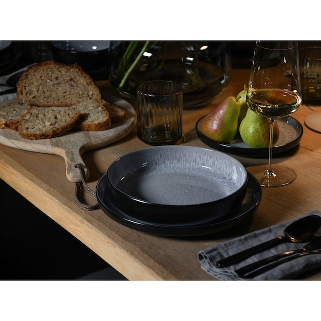 CreaTable Teller-Set »Nordic Fjord«, (Set, 12 tlg.), Tafelservice, 6  Speiseteller Ø 26 cm, 6 Suppenteller Ø 22,5 cm | BAUR