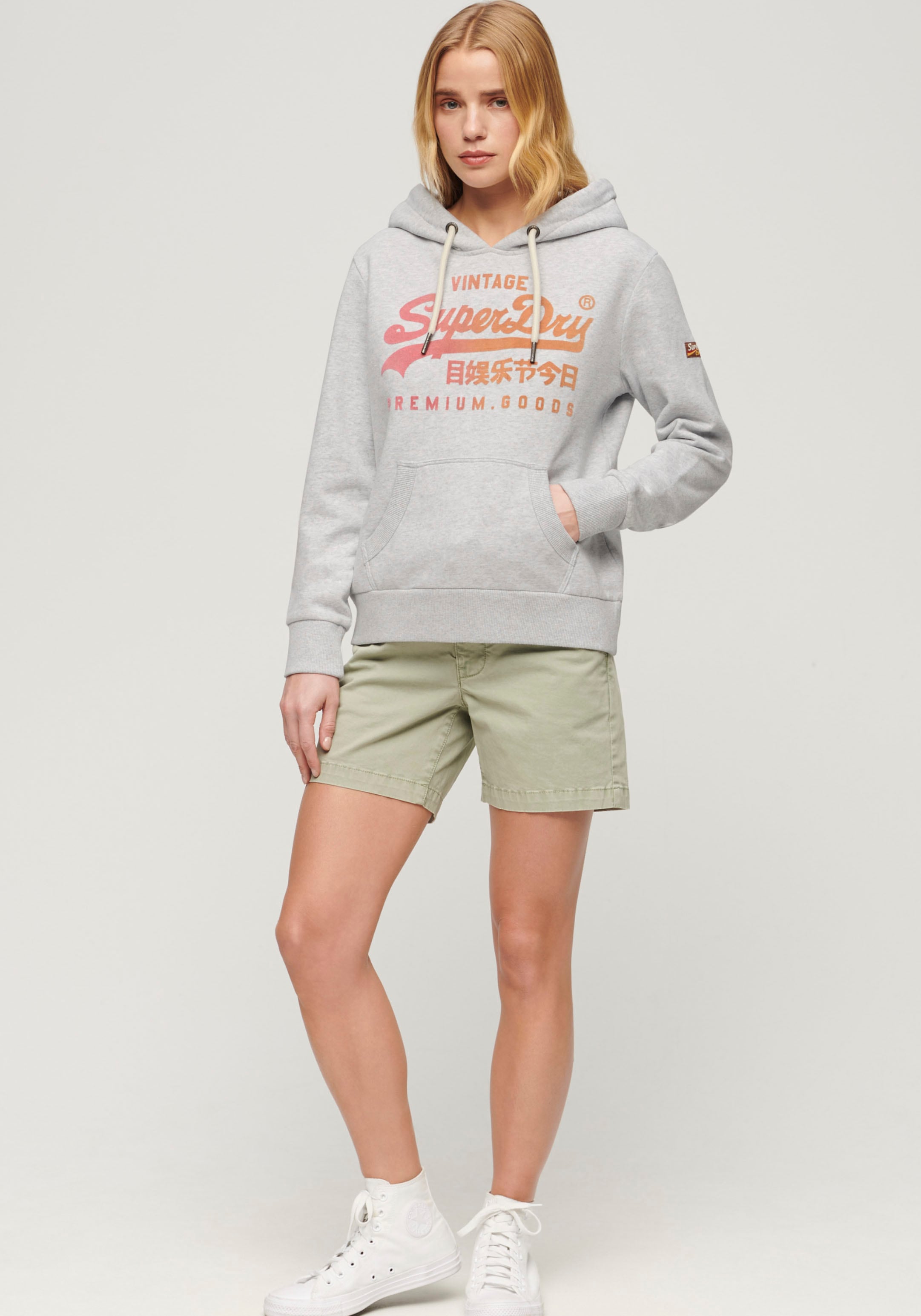 Superdry Kapuzensweatshirt »TONAL VL GRAPHIC HOODIE«