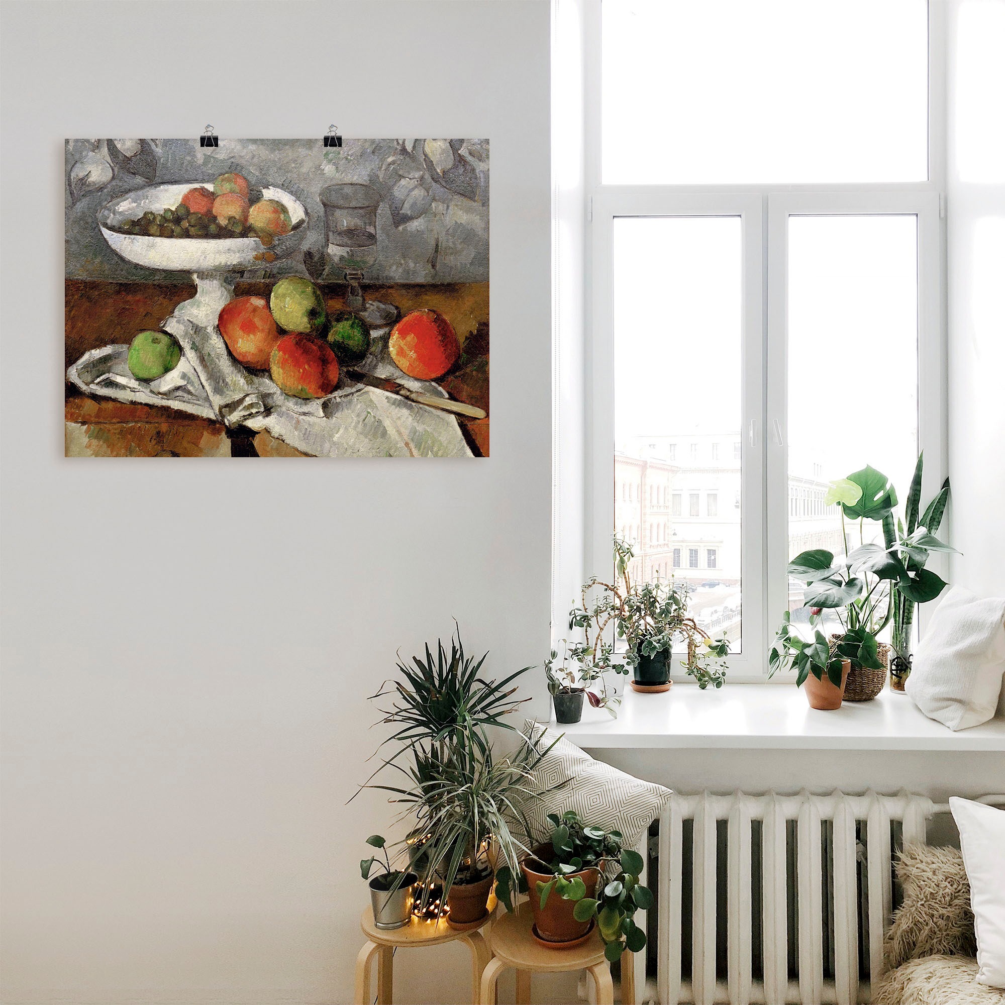 Artland Wandbild "Stillleben mit Obstschale" Arrangements 1 Stk. tlg. als P günstig online kaufen