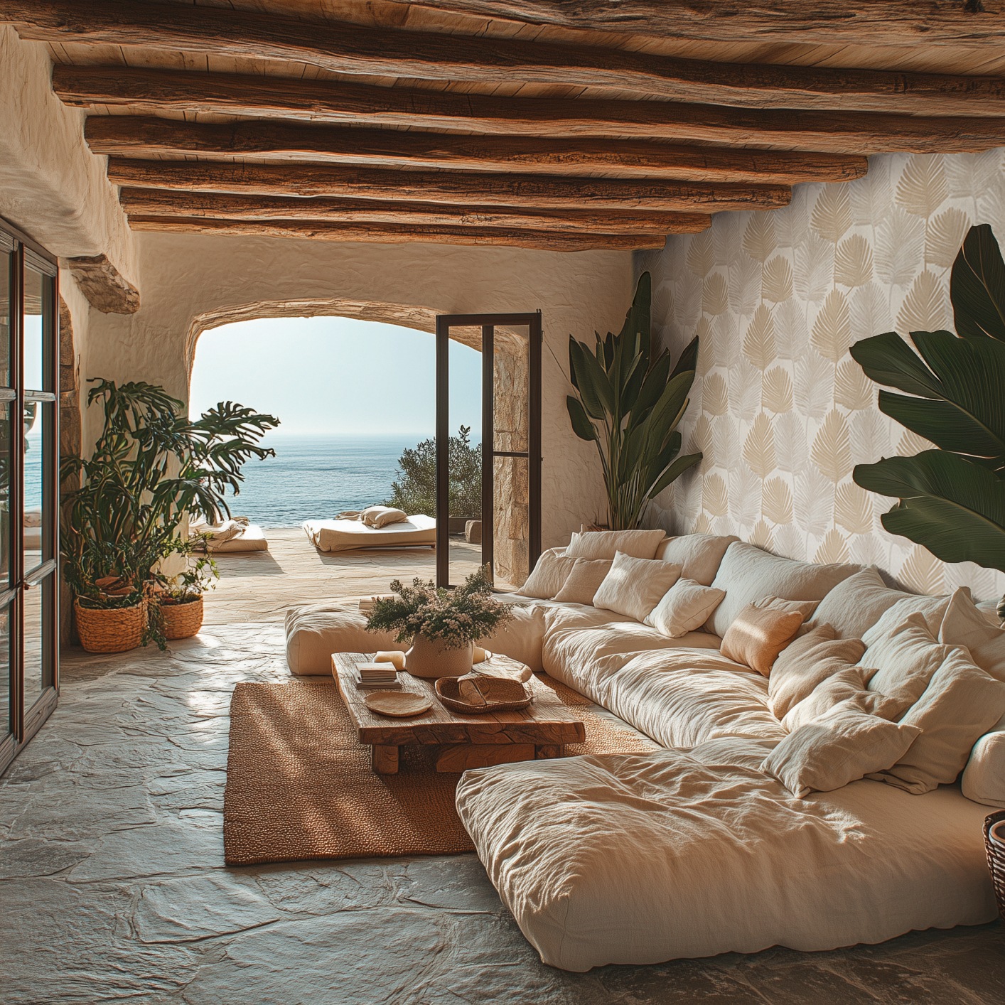 living walls Vliestapete »Palmblatt-Tapete verschiedene Farben Tropisch« botanisch strukturiert