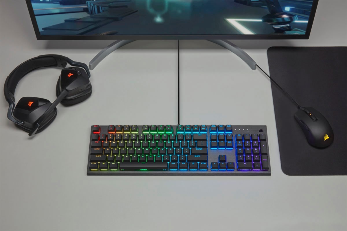 Corsair Gaming-Tastatur, (Multimedia-Tasten)