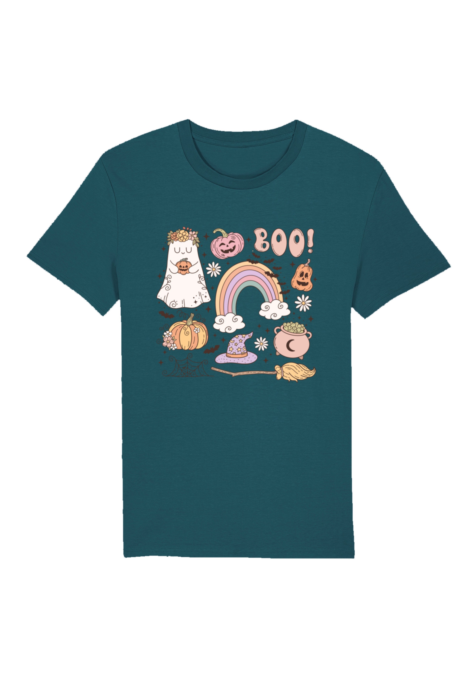 F4NT4STIC T-Shirt "Retro Halloween Boo", Premium Qualität, Unisex Schnitt günstig online kaufen