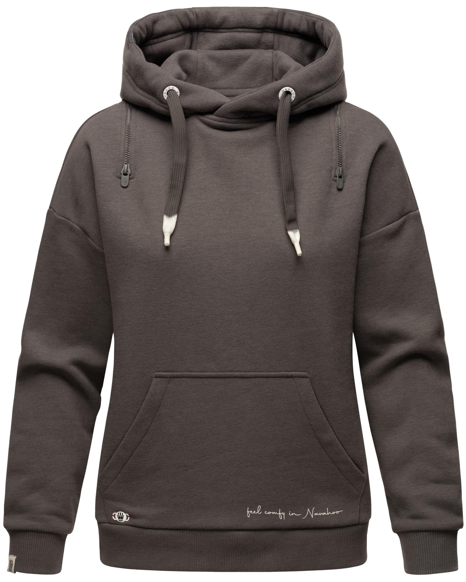 Navahoo Kapuzensweatshirt »Zuckerbärchen«, Kuscheliger Hoodie mit breiten Tunnelzugkordeln