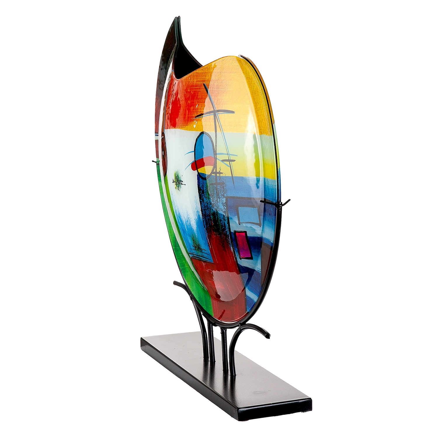 GILDE Bodenvase »Milano« Innenwände sind handbemalt; Nicht wasserdicht, Höhe: 48cm