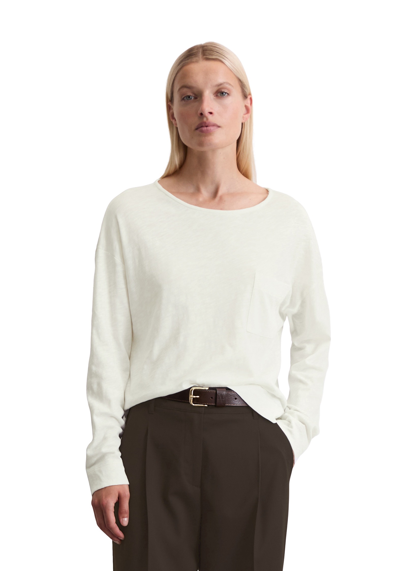 Marc OPolo Langarmshirt "aus Slub Jersey" günstig online kaufen