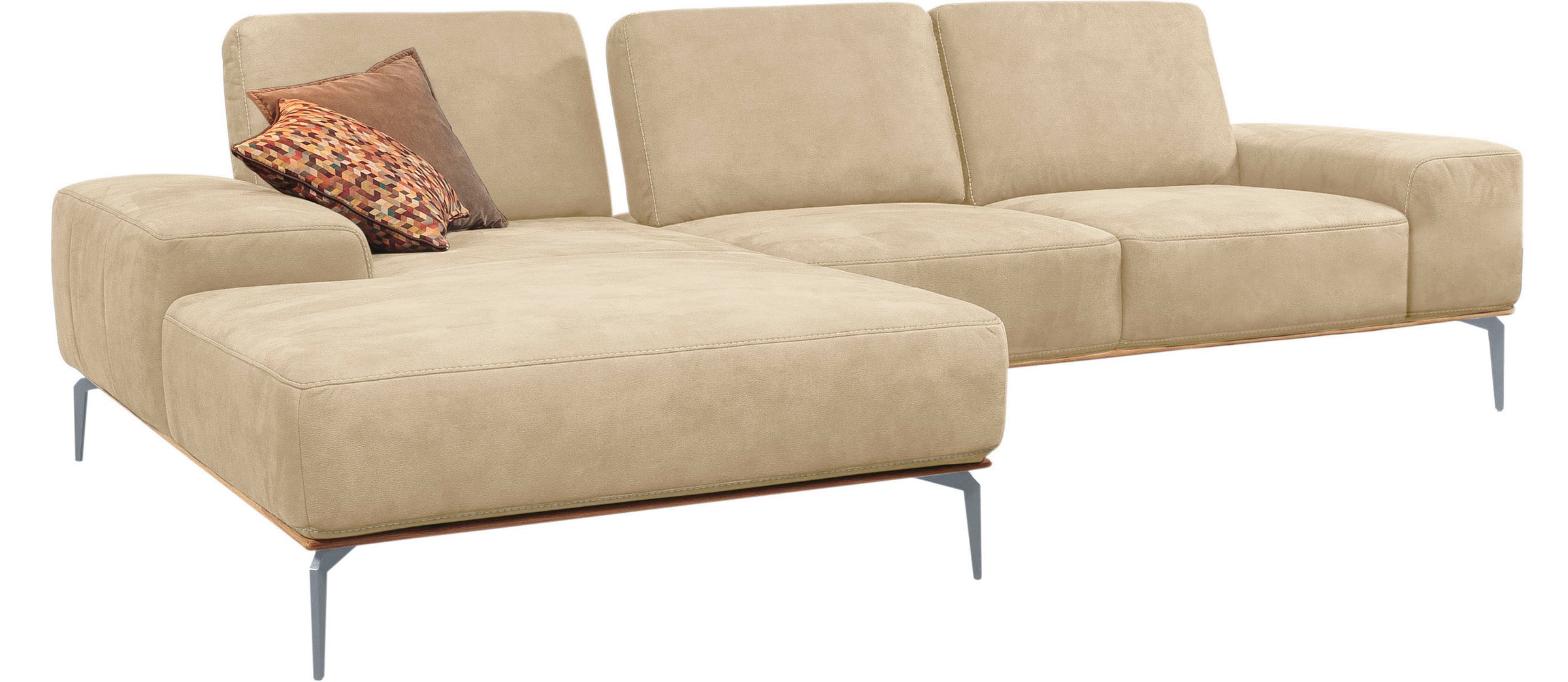 W.SCHILLIG Ecksofa "run, Designsofa mit tollem Sitzkomfort, bequem, L-Form" günstig online kaufen
