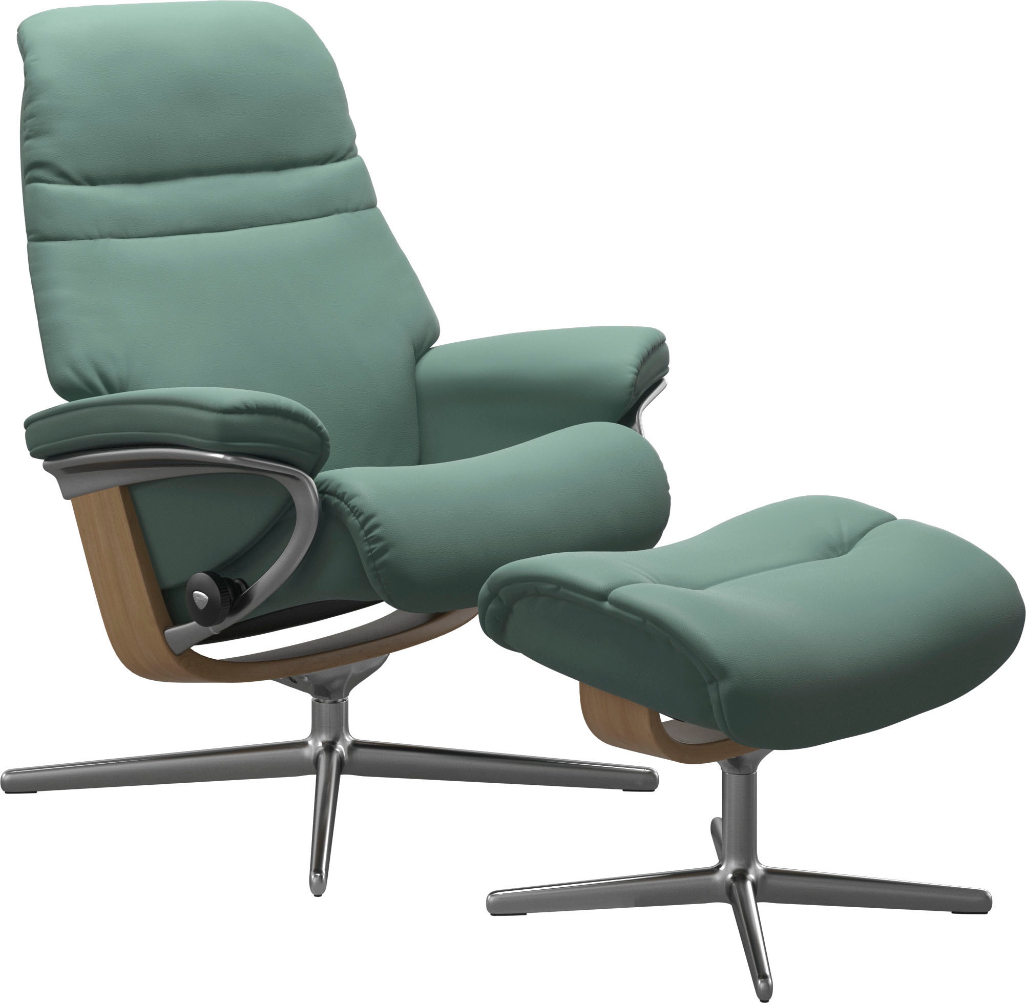 Stressless® Fußhocker »Sunrise«, mit Cross Base, Größe S, M & L, Holzakzent Eiche
