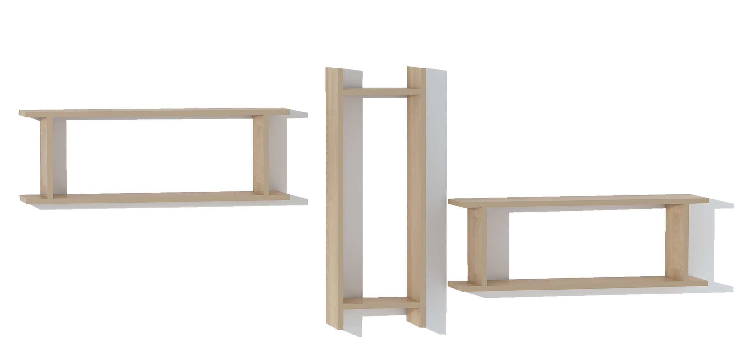 VCM Wandregal »Holz Wandregal Wandboard Hängeregal Board SirolaXL«