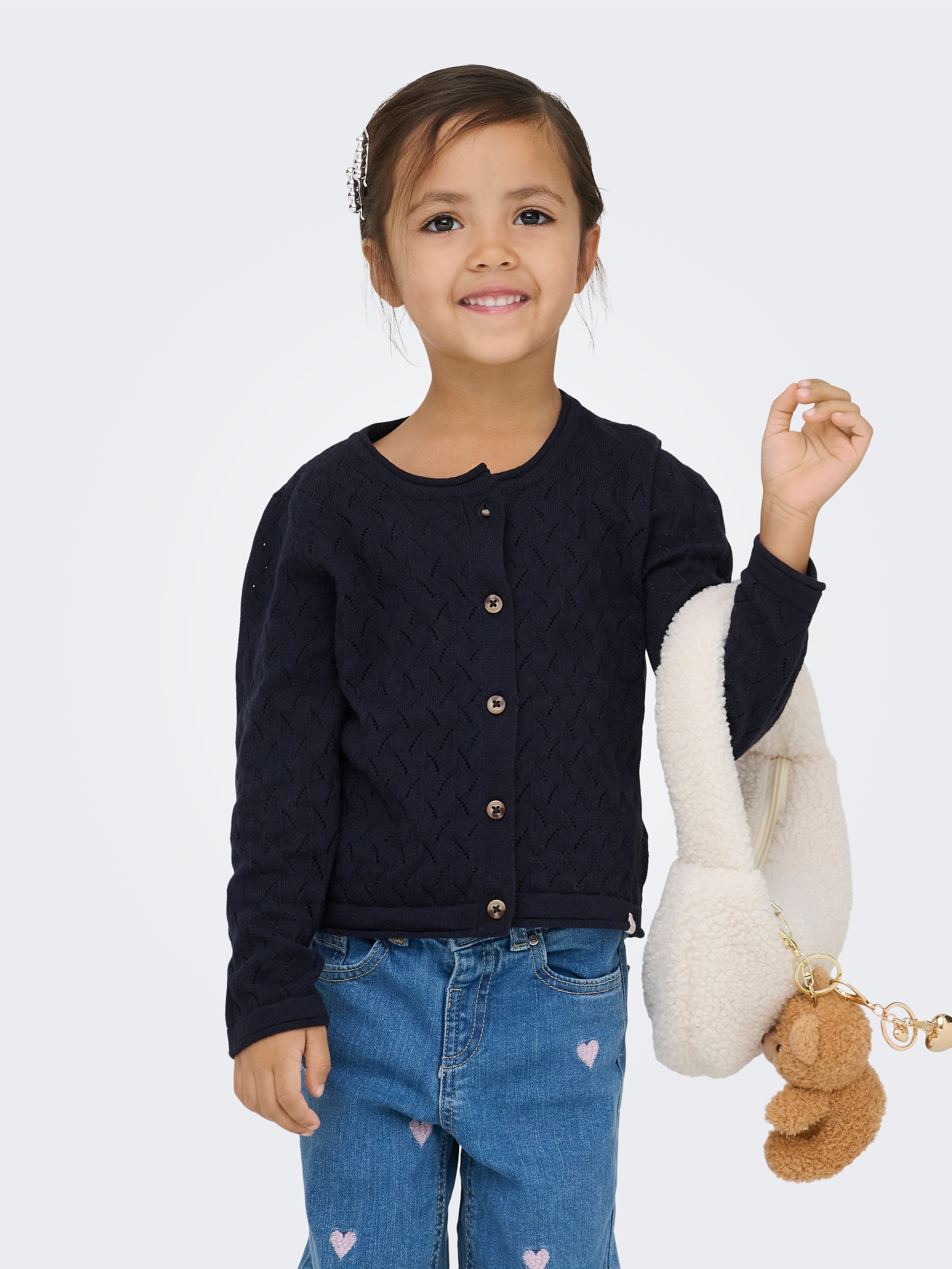 KIDS ONLY Strickjacke »KMGMEGAN LIFE  LS CARDIGAN KNT NOOS«