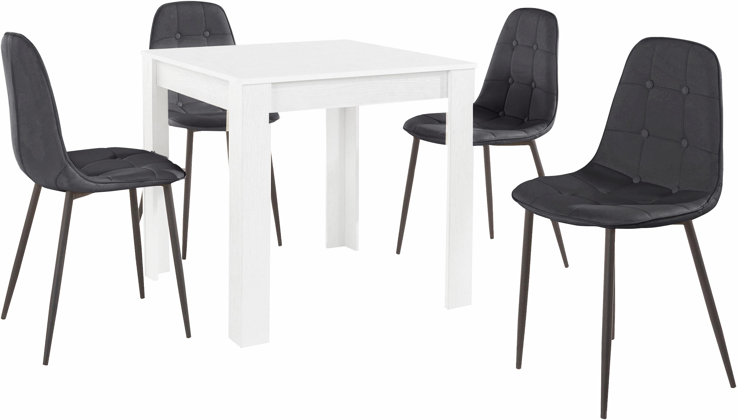 INOSIGN Essgruppe Set, 5 Stk. tlg. mit Esstisch 80 cm breit günstig online kaufen