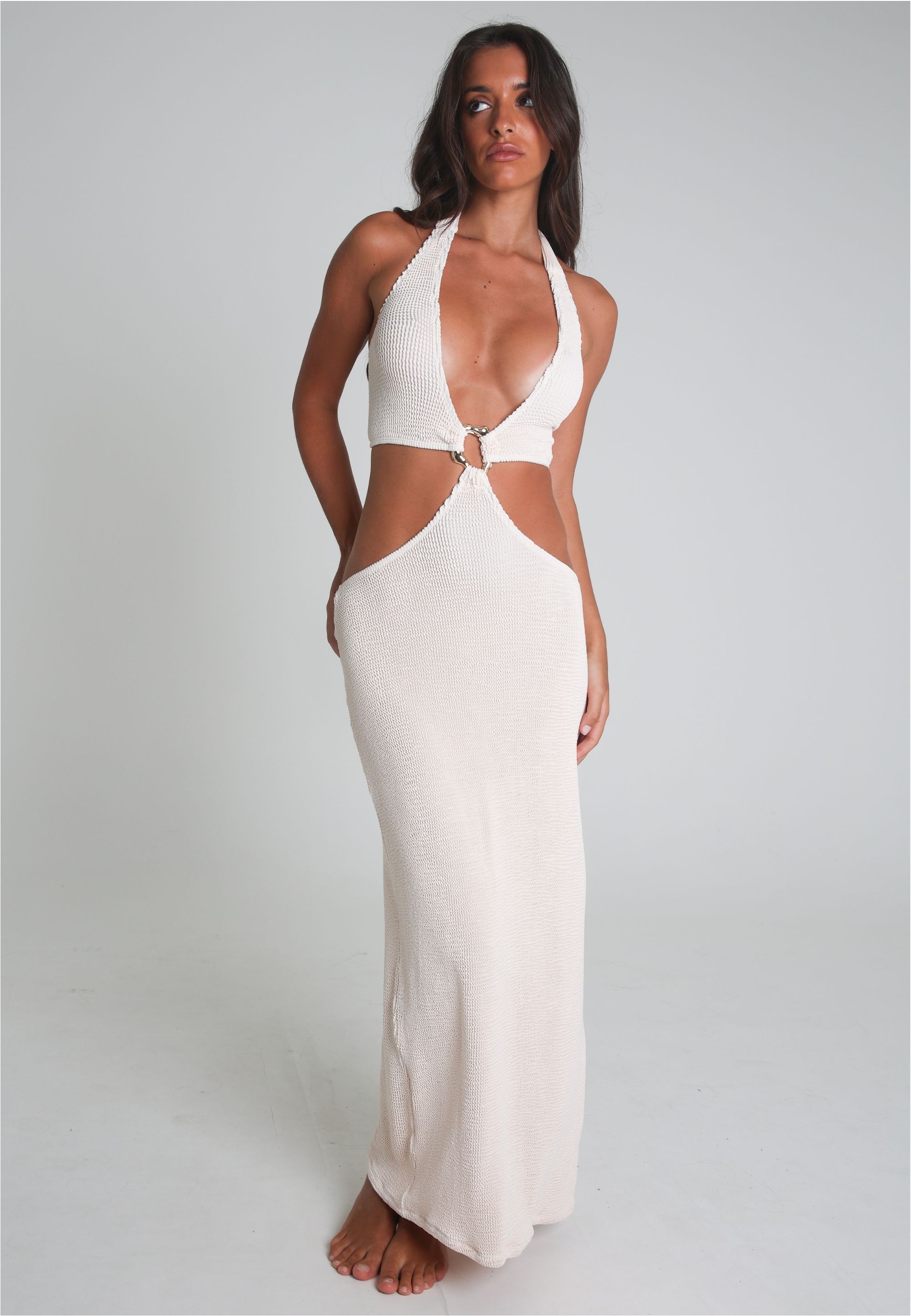 Moda Minx Jerseykleid "SCRUNCH", mit stilvollen Cut-Outs günstig online kaufen