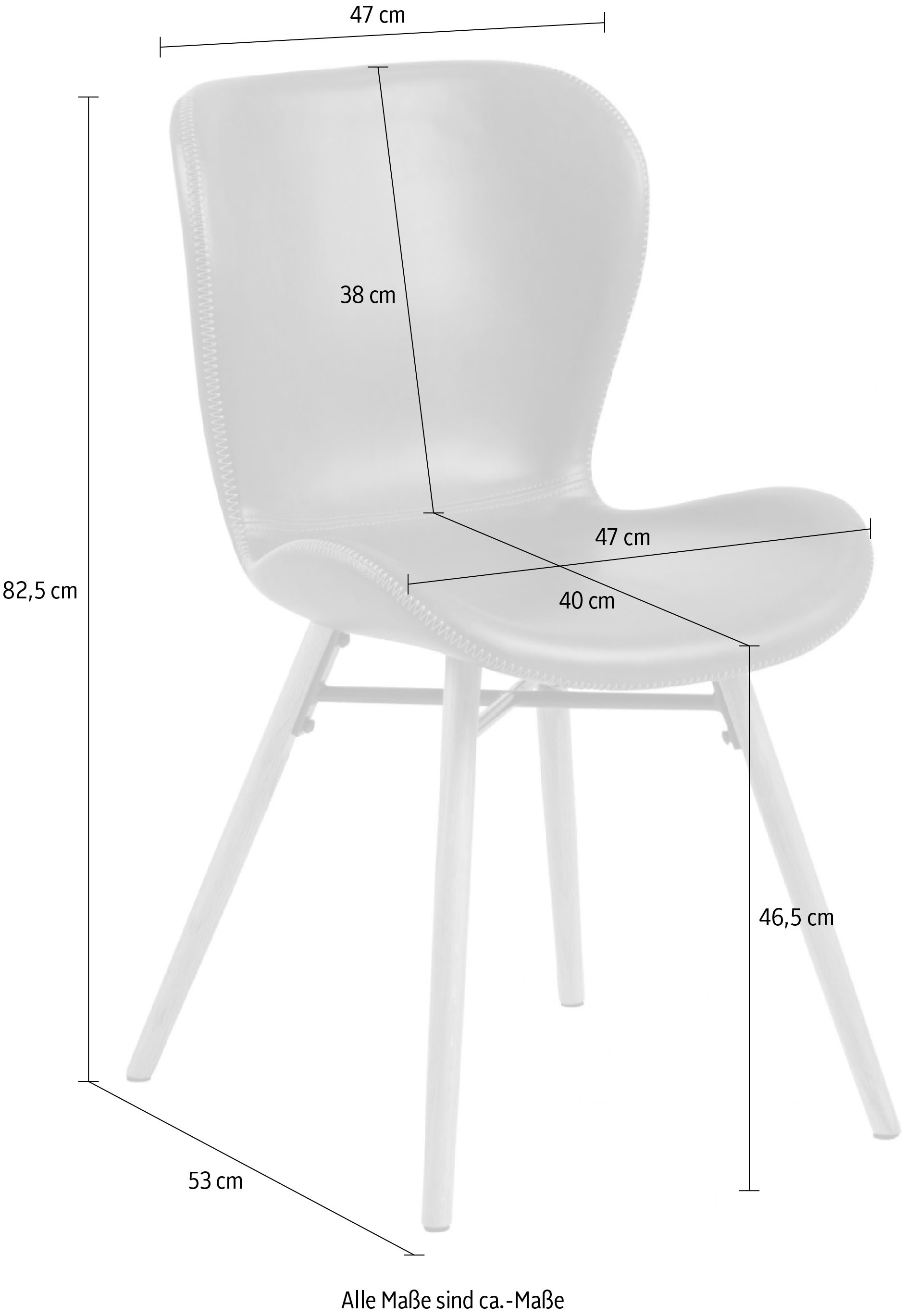 ACTONA GROUP Esszimmerstuhl, (Set), 2 St., in verschiedenen Bezugsqualitäten  | BAUR