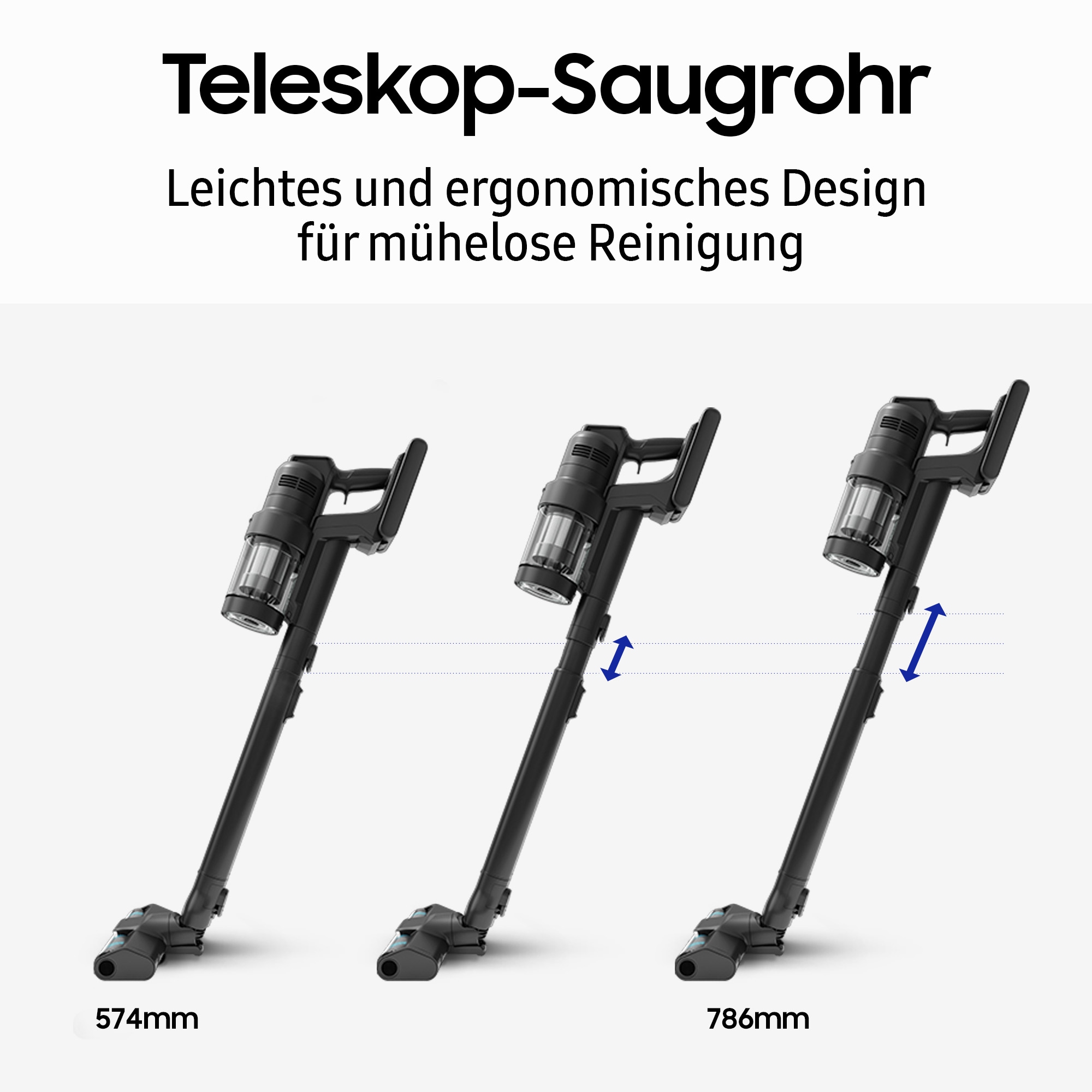 Samsung Akku-Handstaubsauger »BESPOKE AI Jet Ultra Akku + CompleteClean, VS90F40EEK/WD«