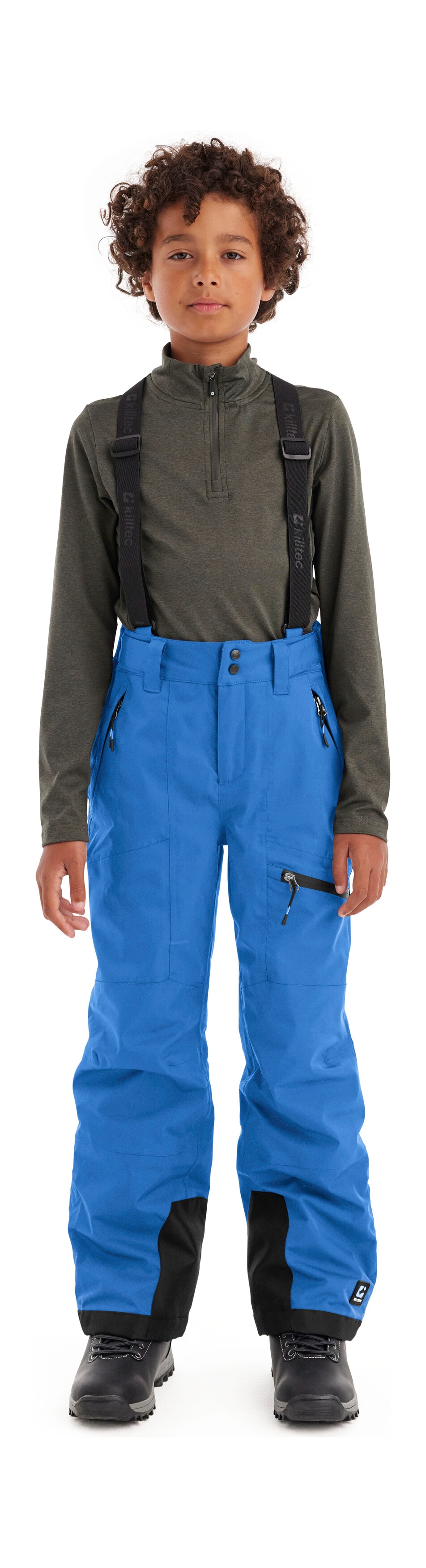 Killtec Skihose "Boys Skihose 242" Wasserdichte Skihose mit abnehmbarem Latz und verstellbarem Bund