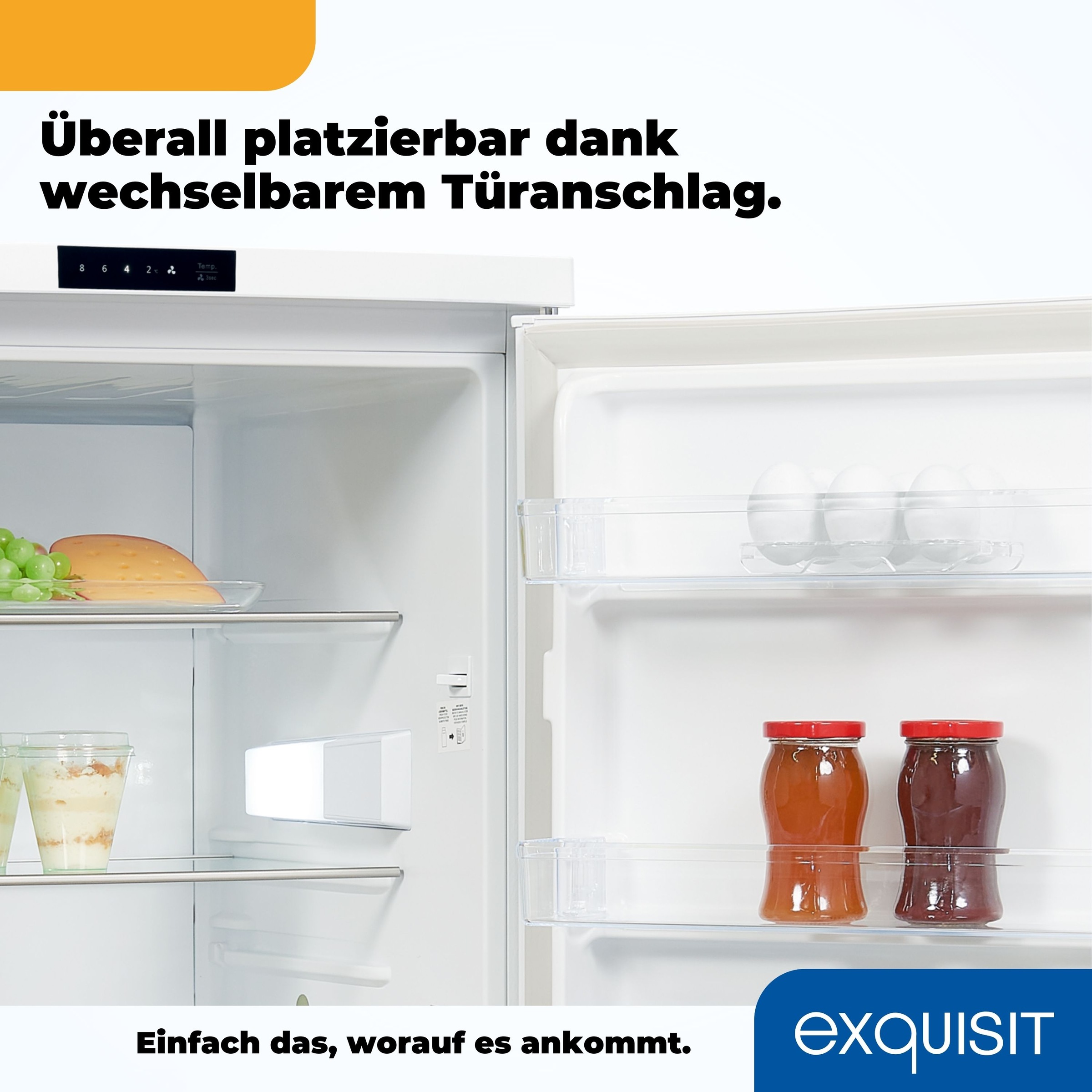 exquisit Vollraumkühlschrank »KS16-V-HE-011D weiss«