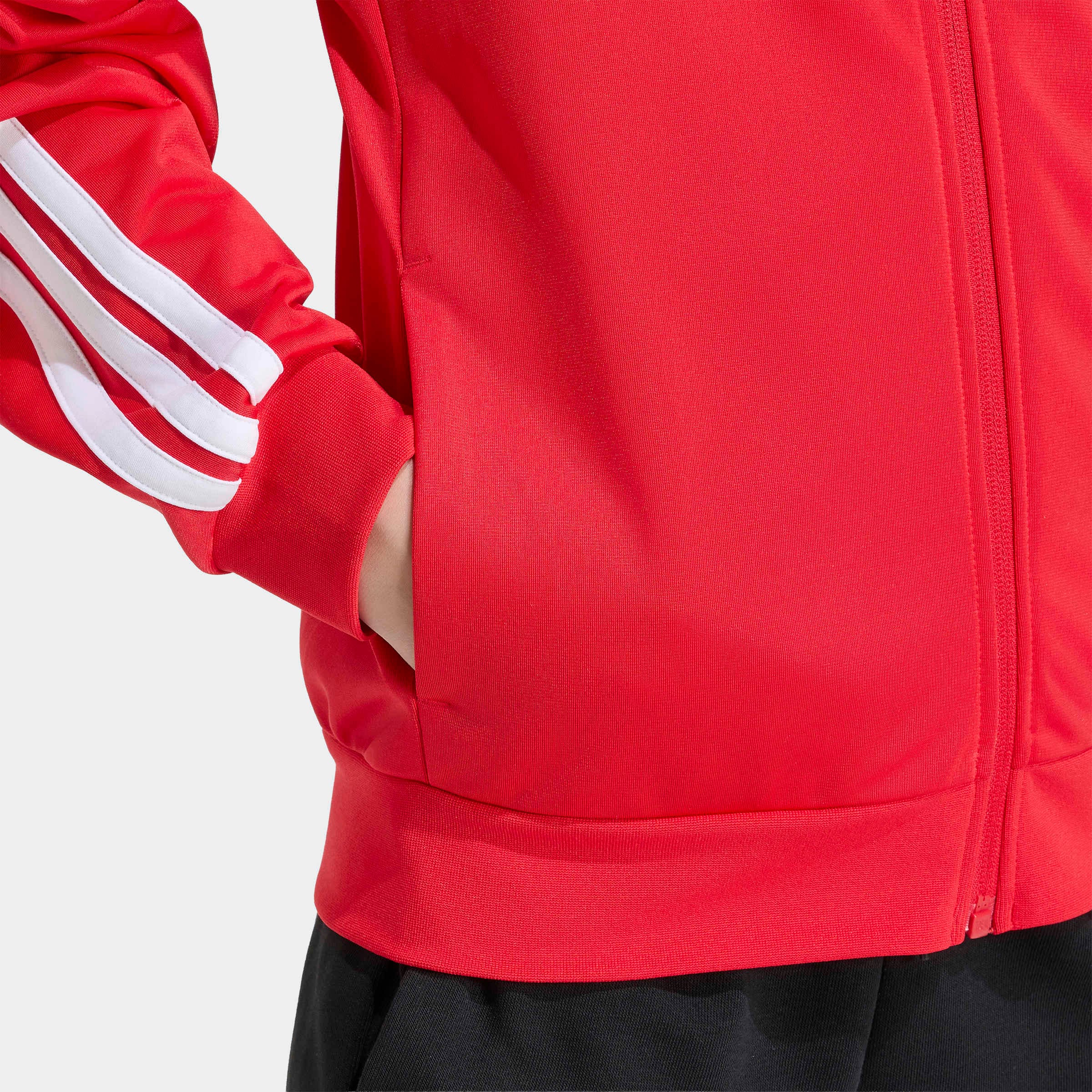 adidas Sportswear Outdoorjacke »J 3S FZ TR TT« für Kinder, mit Reißverschluss, aus Polyester