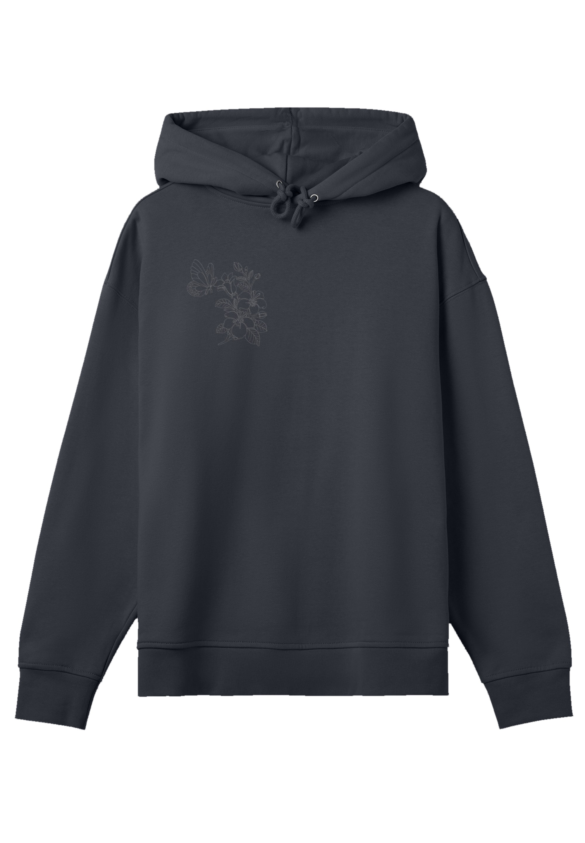F4NT4STIC Kapuzenpullover »Schmetterling Blumen bestickt«, bestickt, Premium Qualität