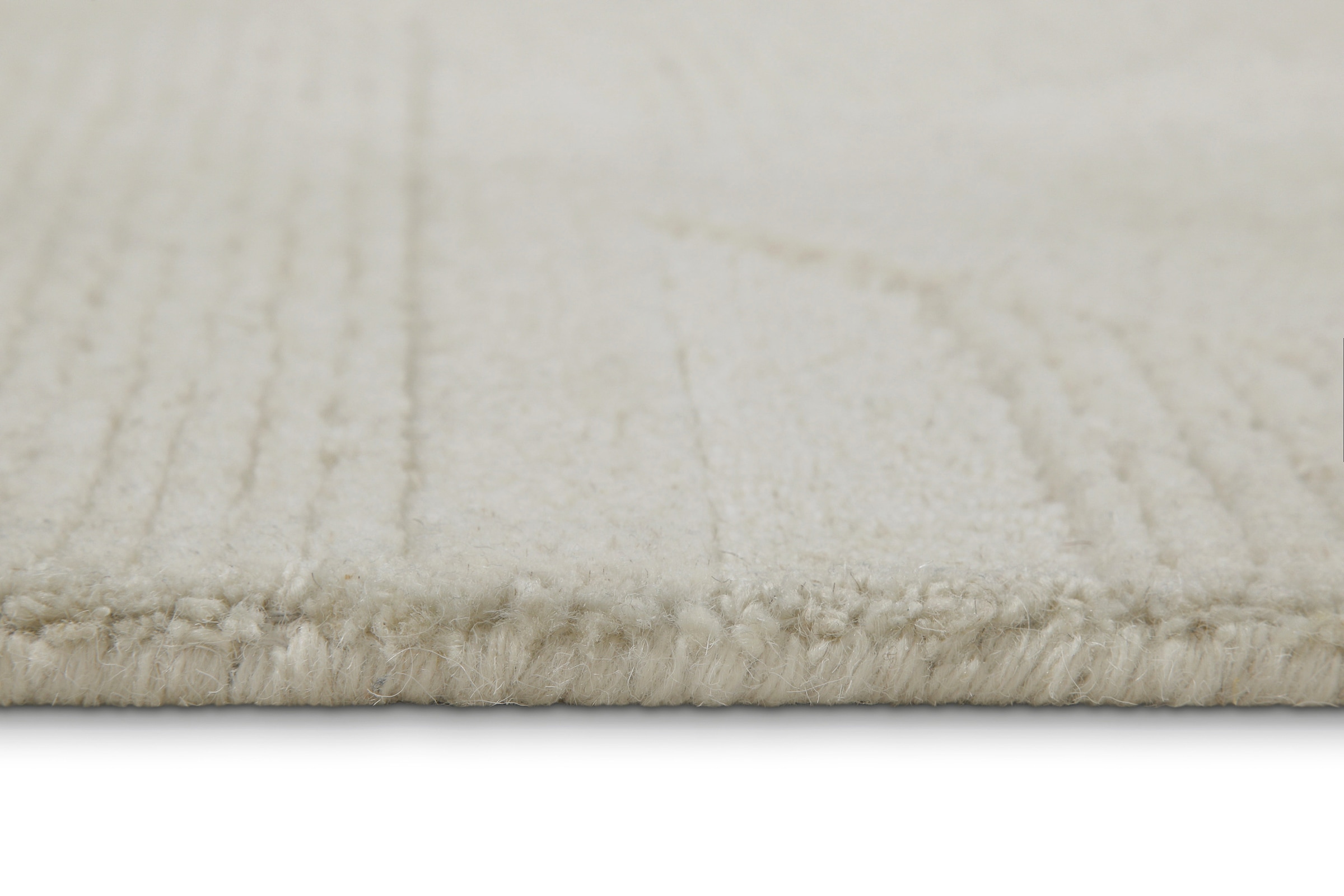 Wecon home Wollteppich »Hamptons FIVETEEN«, rechteckig, 15 mm Höhe, Läufer, Schurwolle, Kurzflor, Wohn- & Schlafzimmer, Hoch-Tief-Effekt
