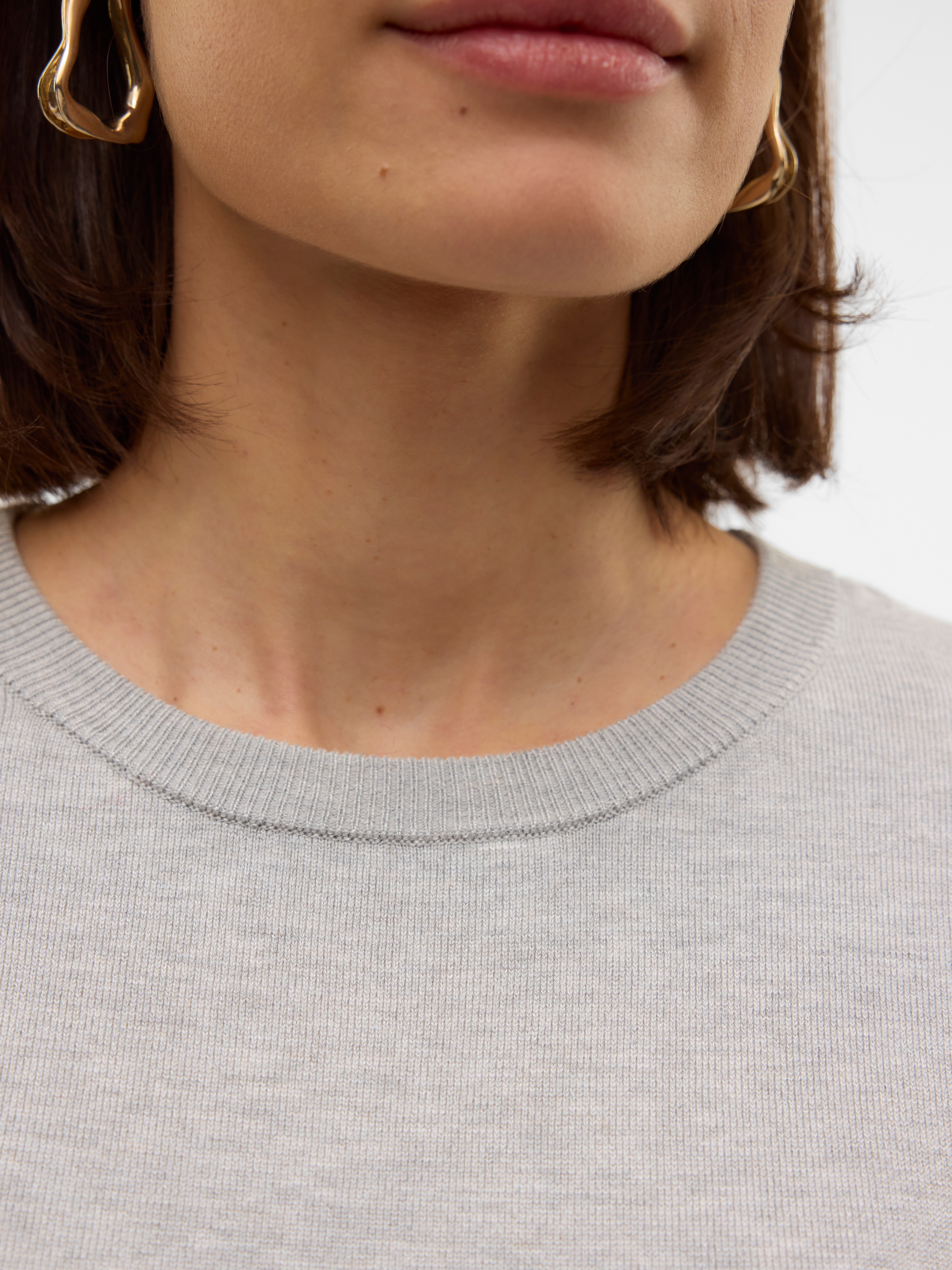 Thumbnail - Vero Moda Kurzarmpullover "VMSILJE 2/4 O-NCK OVERSIZE PULL GA NOOS" Viskosemischung, oversize