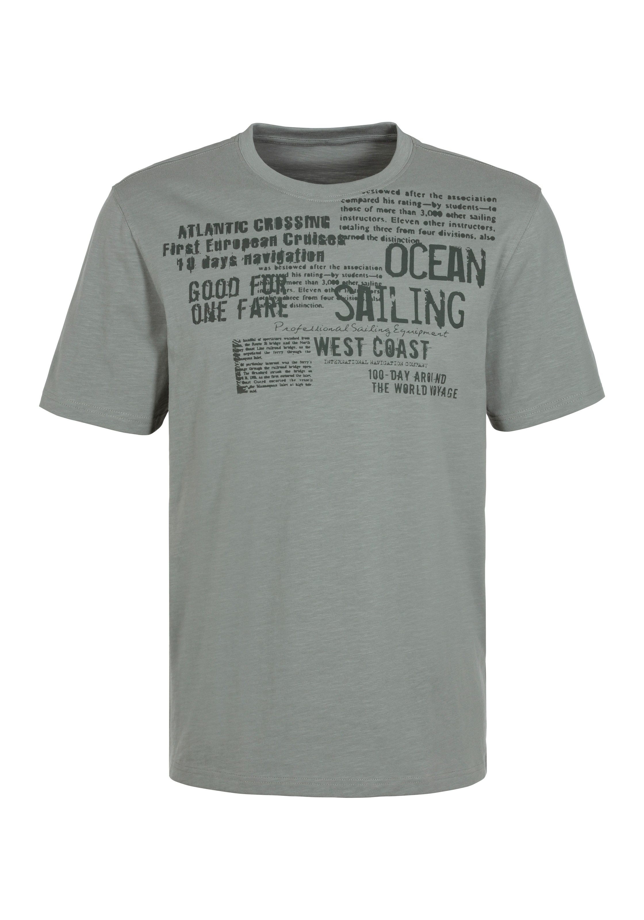 John Devin T-Shirt "mit Print", Regular-Fit, aus Slub-Qualität, mit Print günstig online kaufen