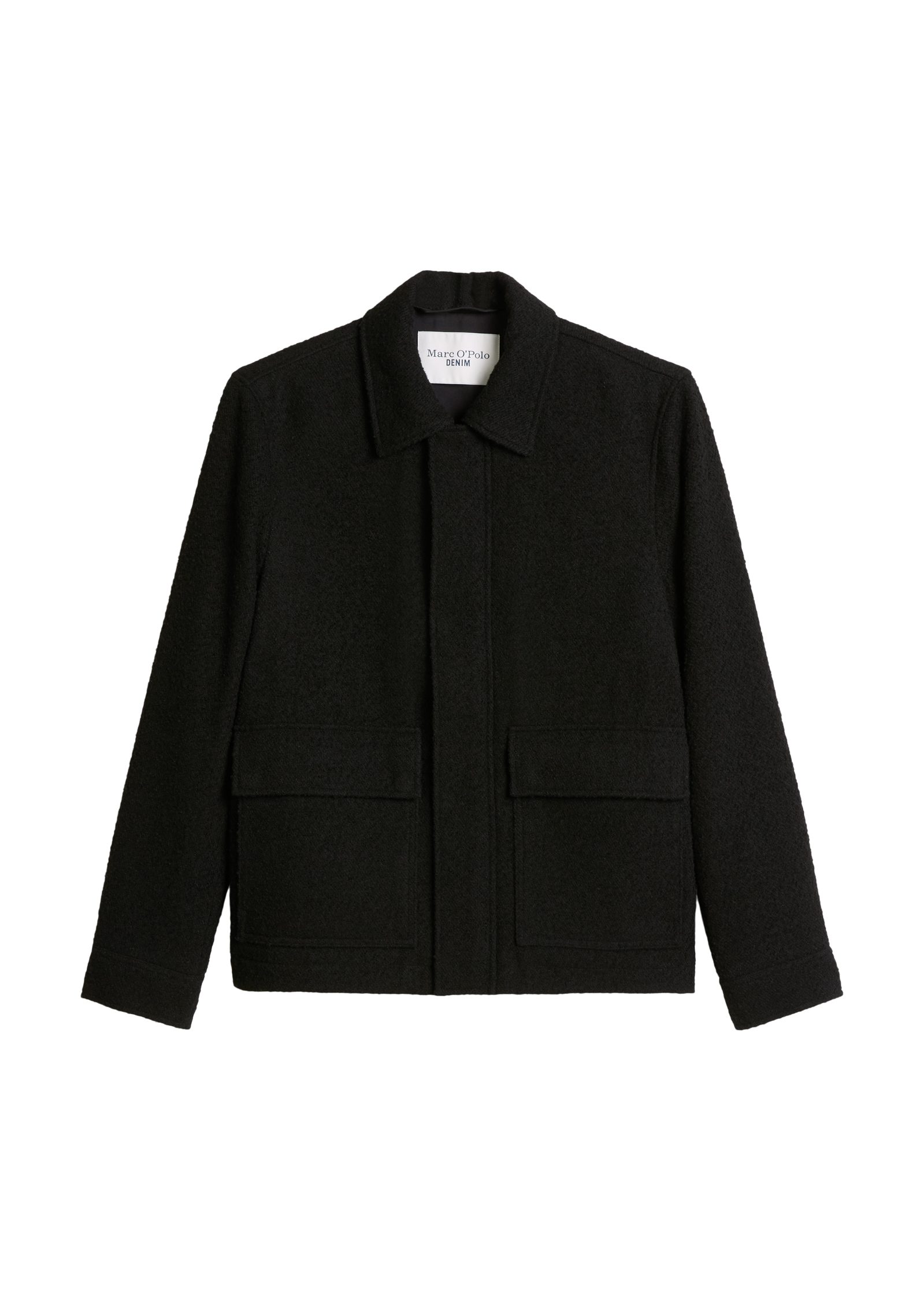 Marc O'Polo DENIM Wolljacke regular aus weichem Bouclé mit Recycling-Anteil