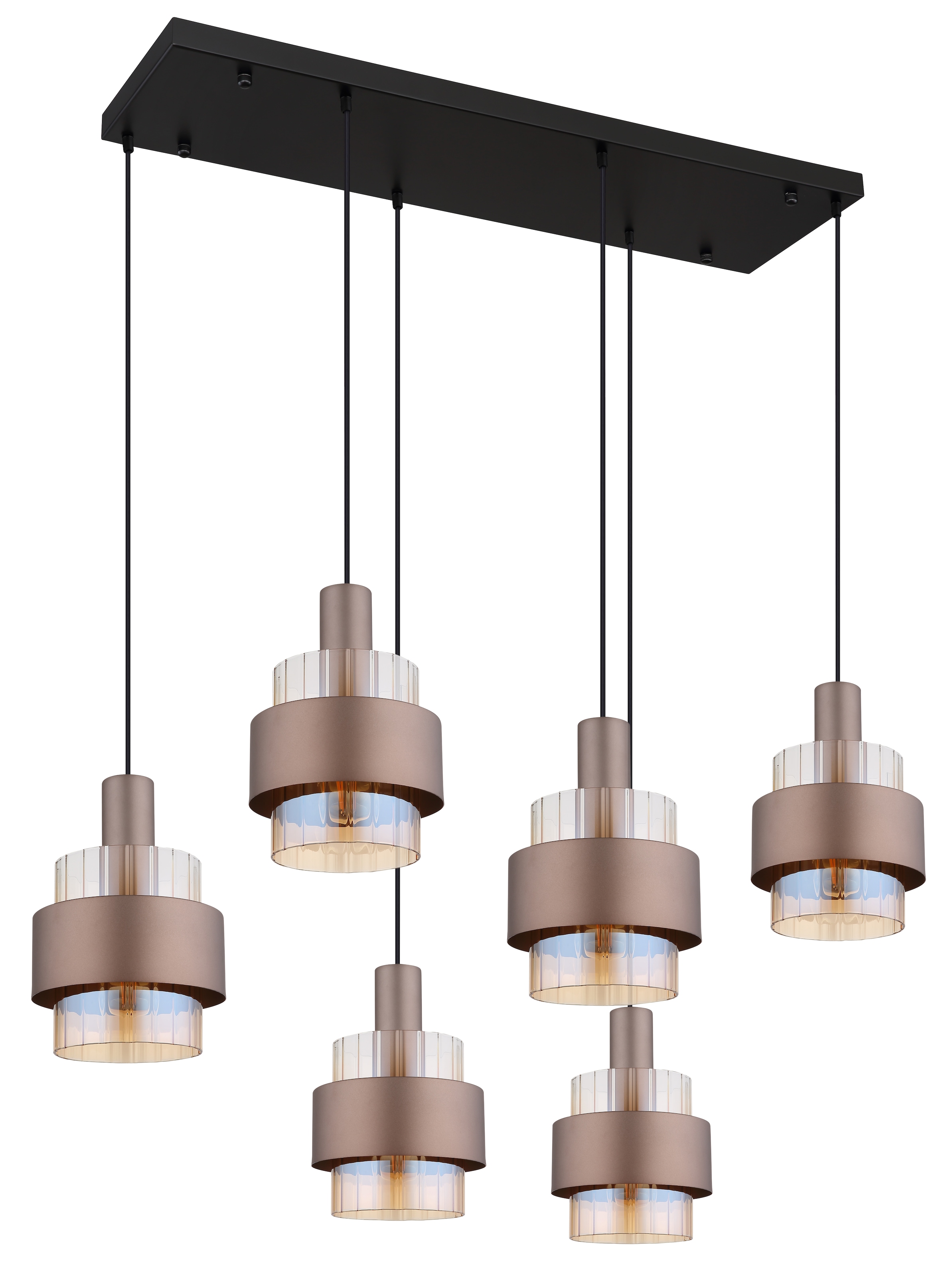 GLOBO LIGHTING Hängeleuchte »MILLEY«, Leuchtmittel E27 | ohne Leuchtmittel, Hängelampe/Pendelleuchte/Esszimmer/Wohnzimmer/Esstisch