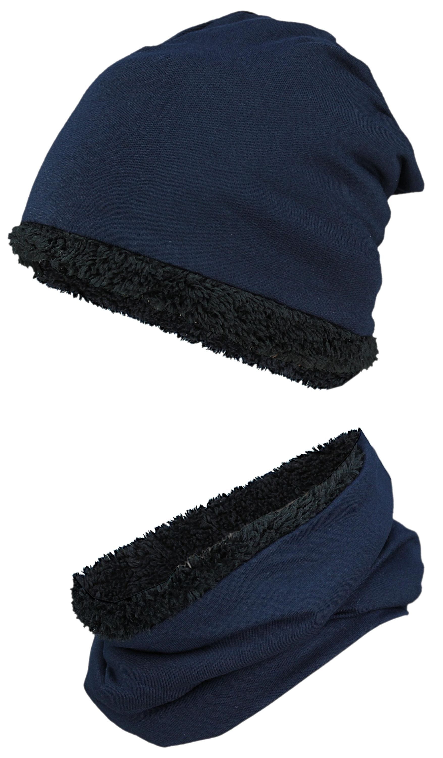 TupTam Beanie "Mütze Unisex Set Kinder Beanie Mütze Schlauchschal"