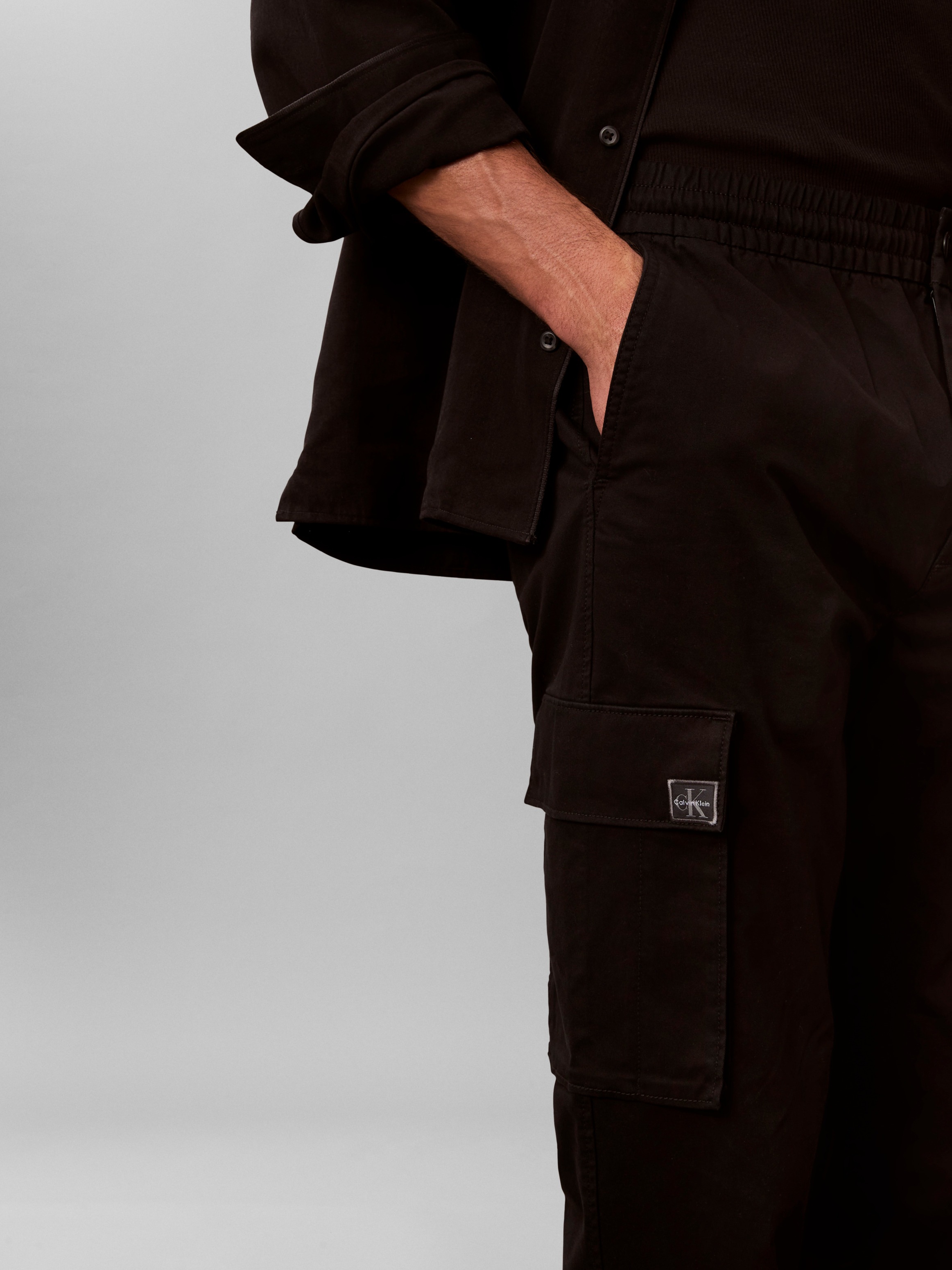 Calvin Klein Jeans Cargohose elastischer Bund, Skinny fit, Cargotaschen günstig online kaufen