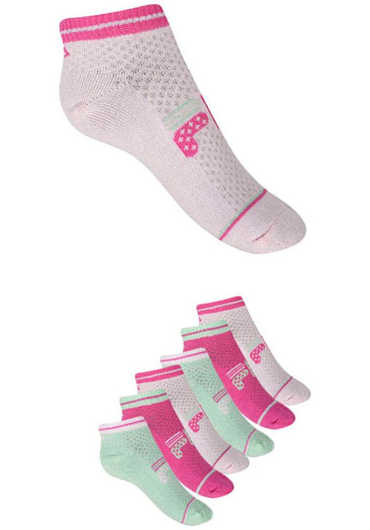 FILA Mädchen Freizeitsocken "JUNIOR GIRL INVISIBLE SOCKS", Gr. 31, rot, Baumwollmischung, unifarben, Socken, mit elastischem Bündchen