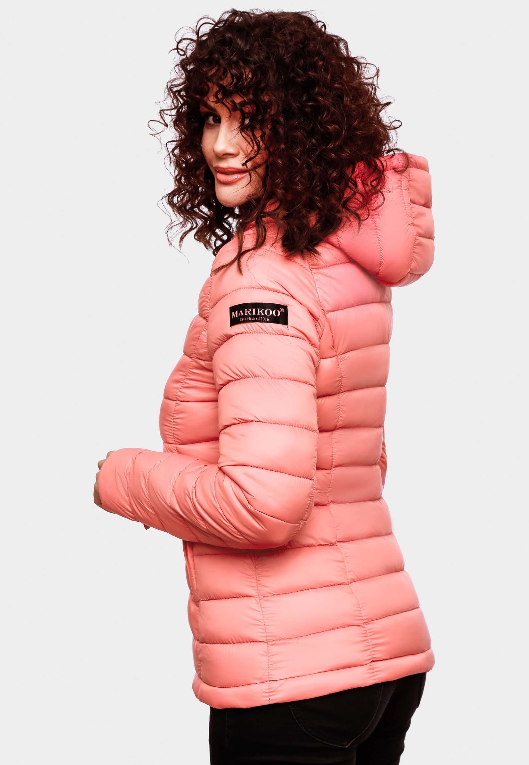 Marikoo Steppjacke »Luci«, mit Kapuze, modische Damen Übergangsjacke mit großer Kapuze
