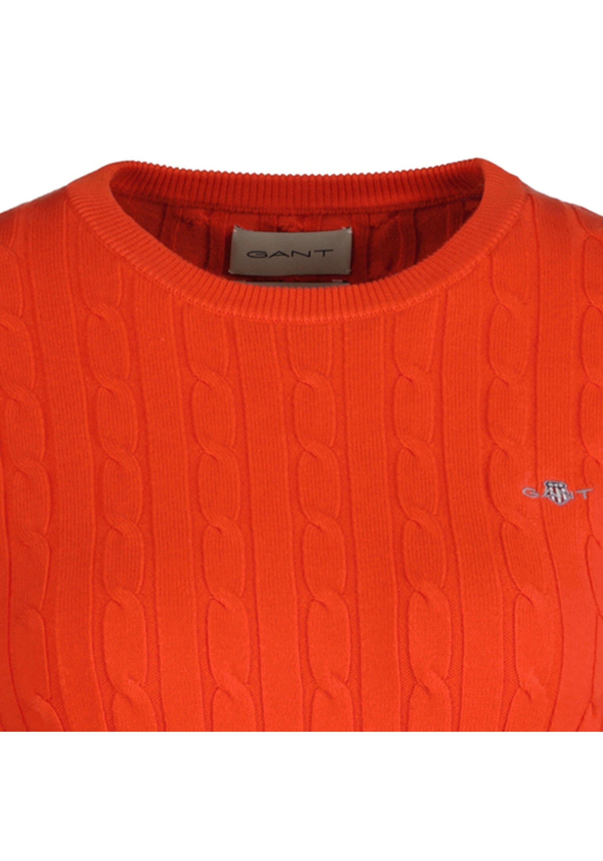 Gant Sweater »Strickpullover STRETCH COTTON CABLE C-NECK«